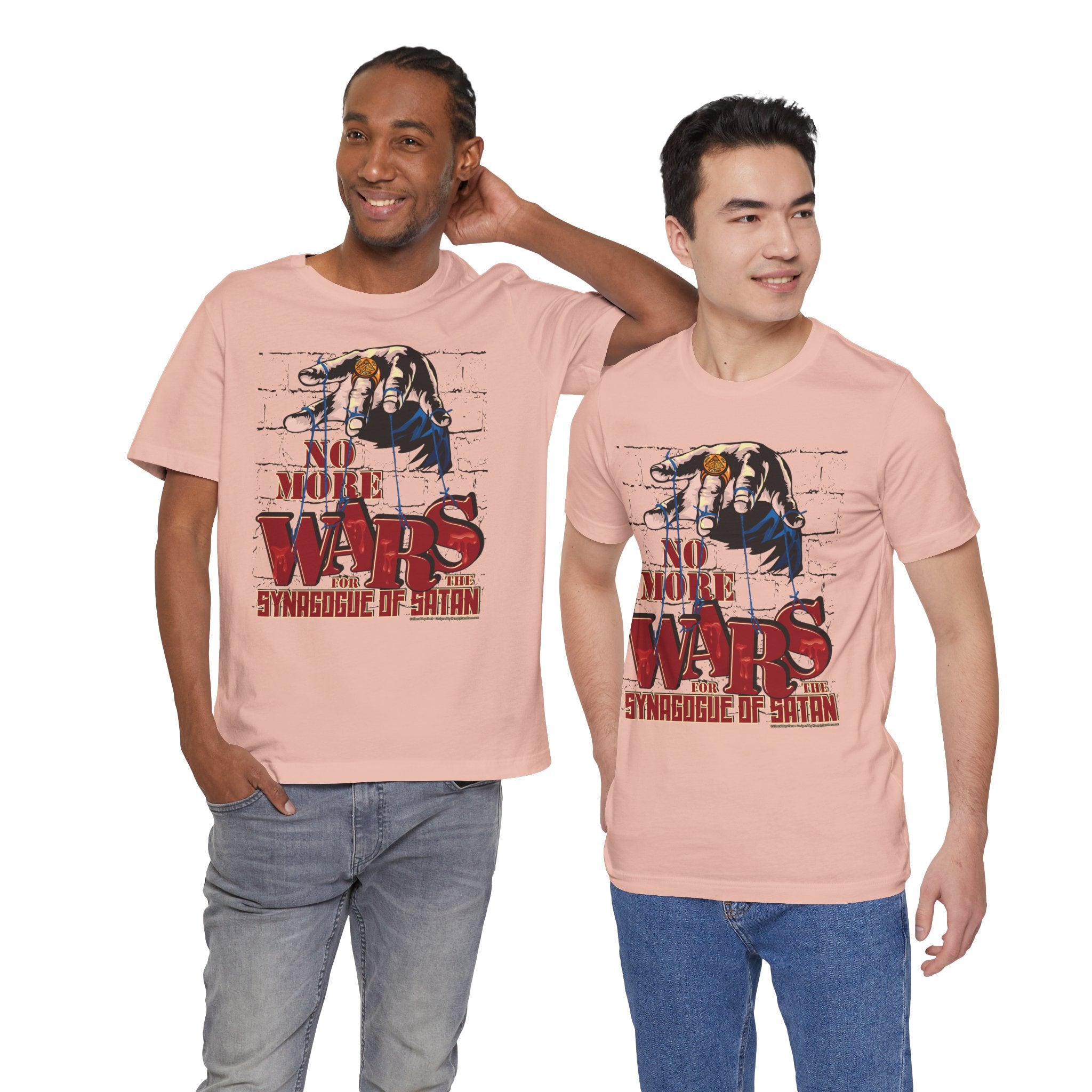 No More Wars for the Synagogue of Satan - Unisex Soft Cotton Short Sleeve T-Shirt