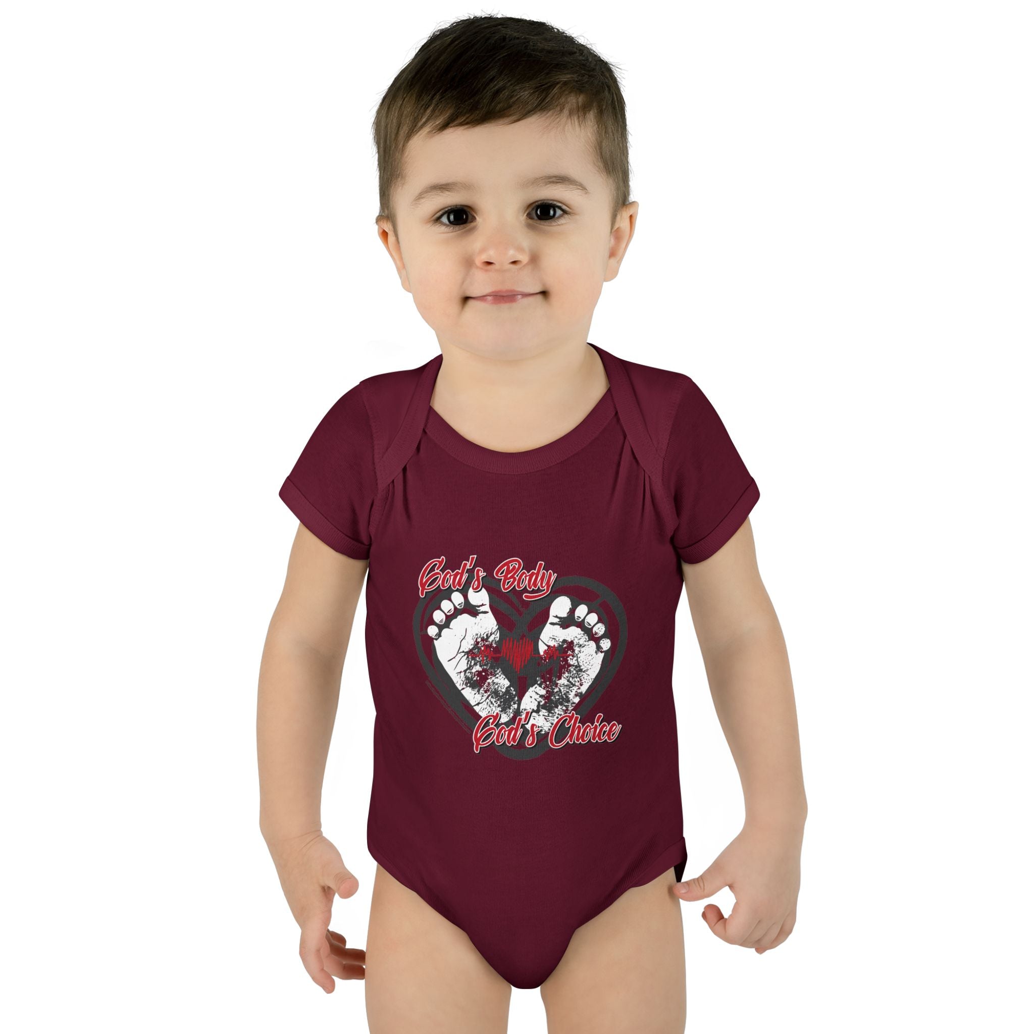 God's Body, God's Choice - Infant Soft Cotton Onsie Bodysuit