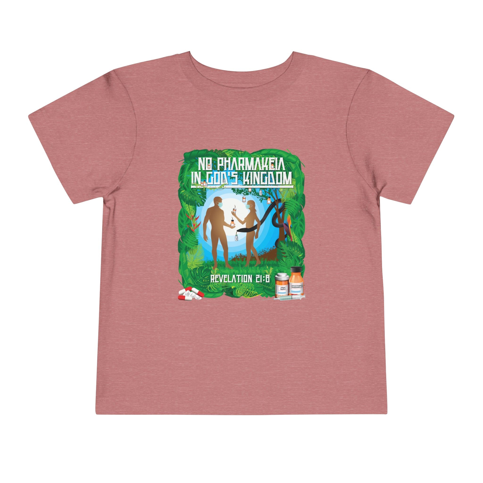 No Pharmakeia in God's Kingdom - Toddler Soft Cotton Short Sleeve T-Shirt
