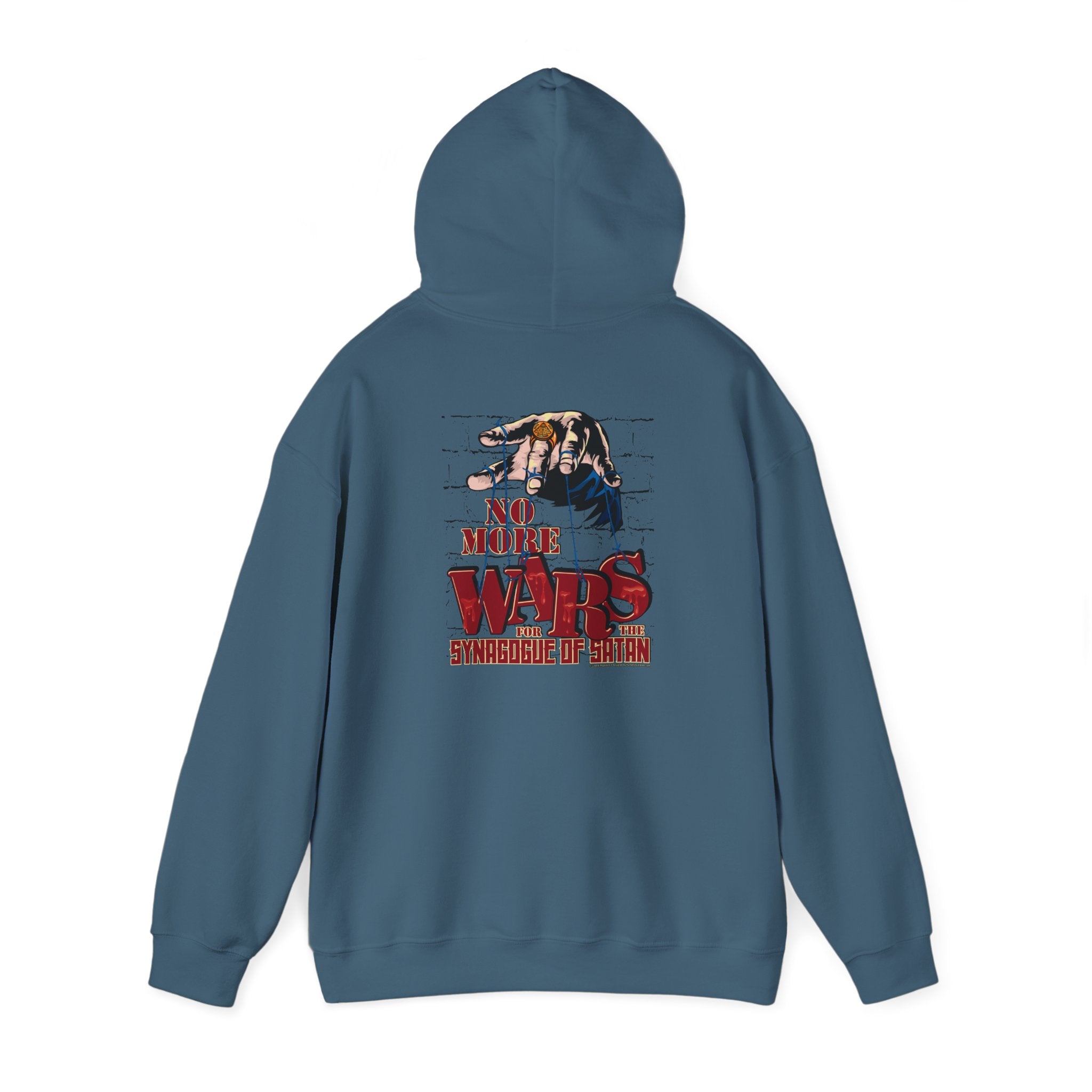 No More Wars for the Synagogue of Satan - Unisex Heavy Blend™ Hooded Sweatshirt
