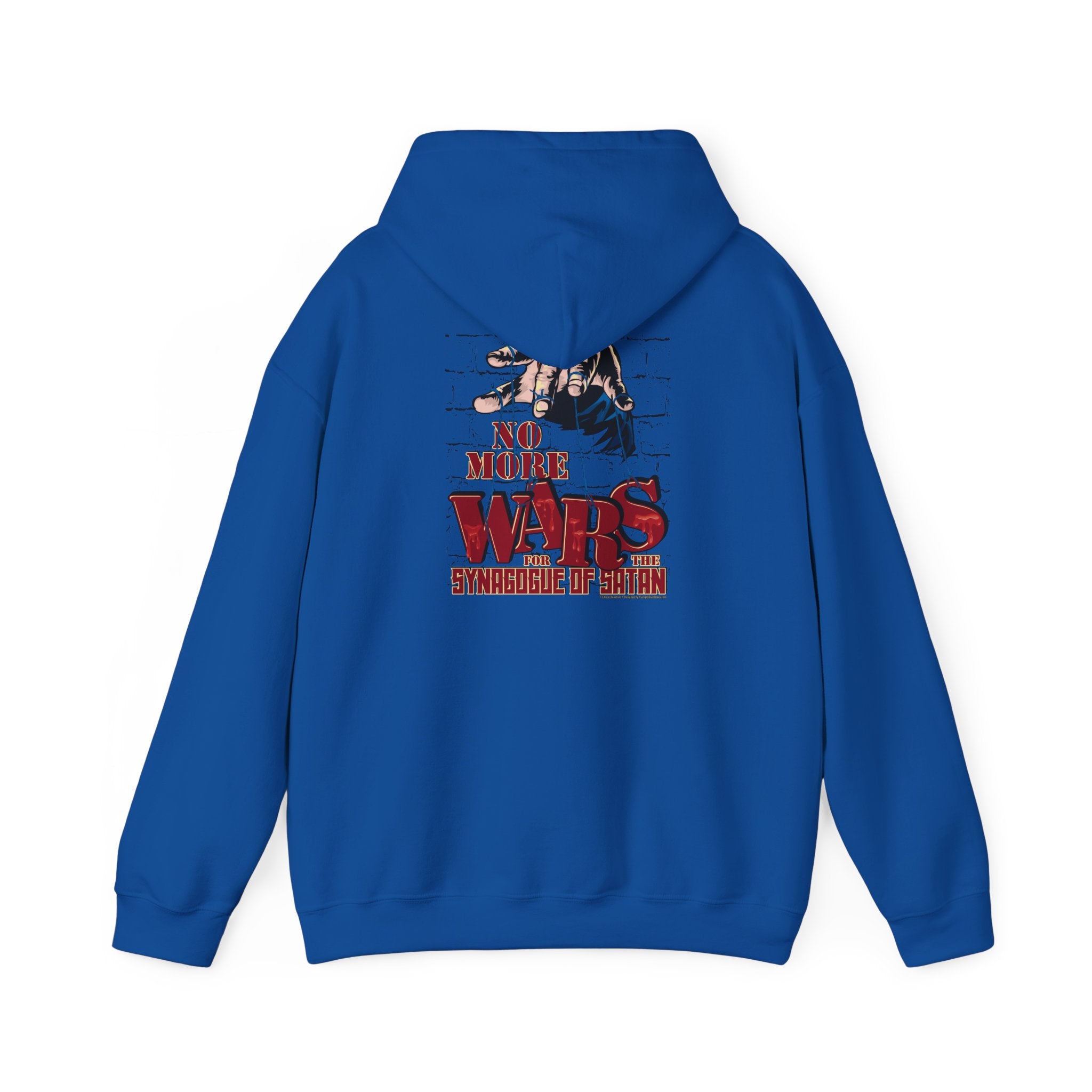 No More Wars for the Synagogue of Satan - Unisex Heavy Blend™ Hooded Sweatshirt