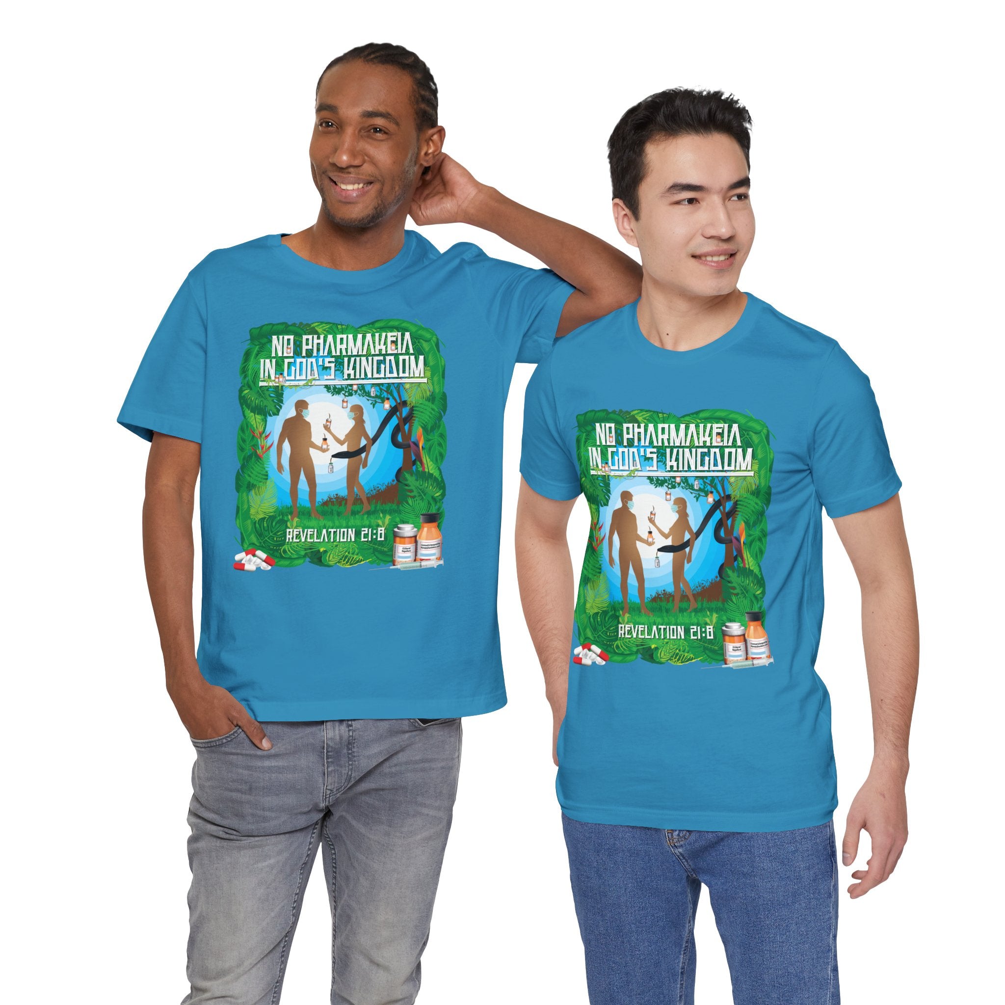 No Pharmakeia in God's Kingdom - Unisex Soft Cotton Short Sleeve T-Shirt