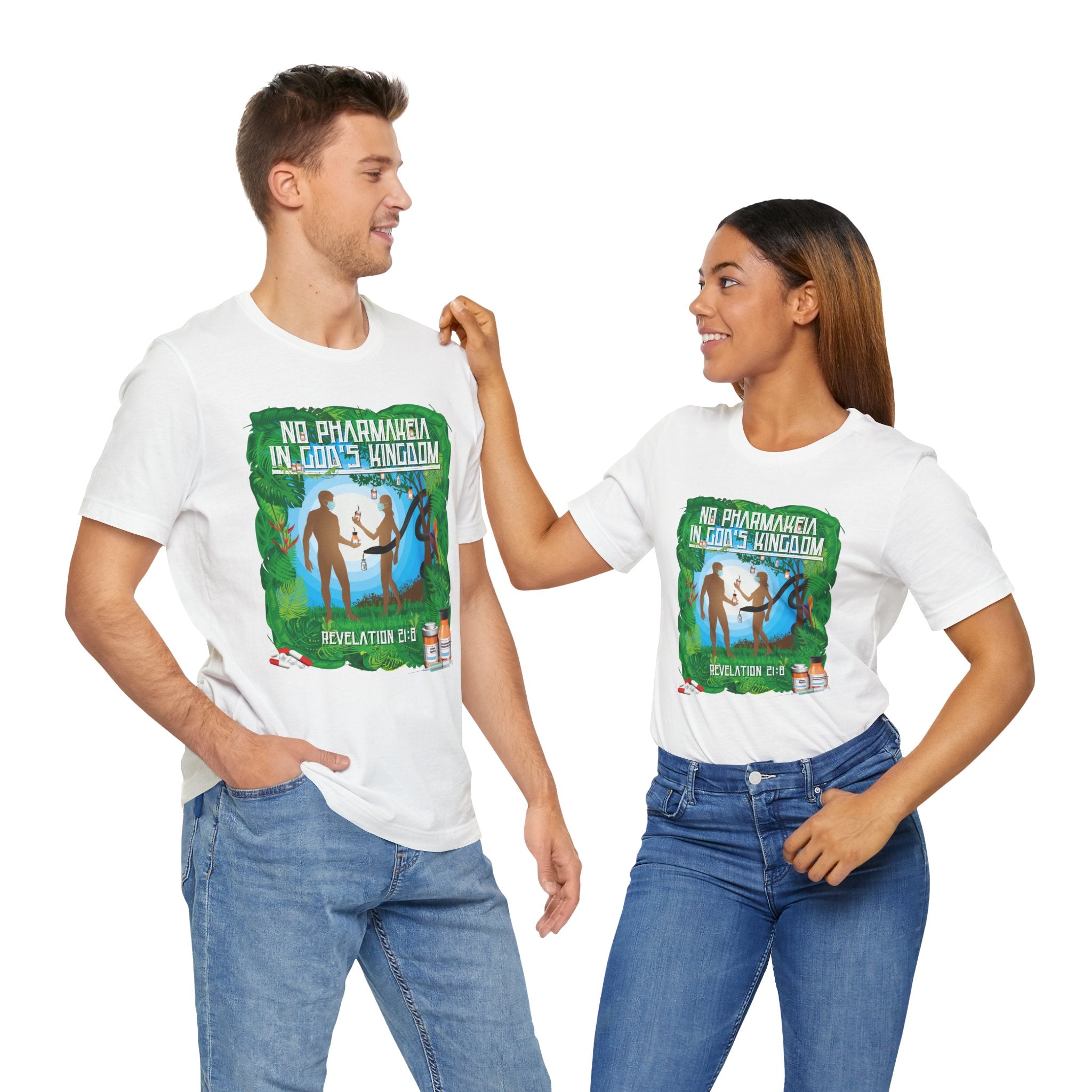 No Pharmakeia in God's Kingdom - Unisex Soft Cotton Short Sleeve T-Shirt