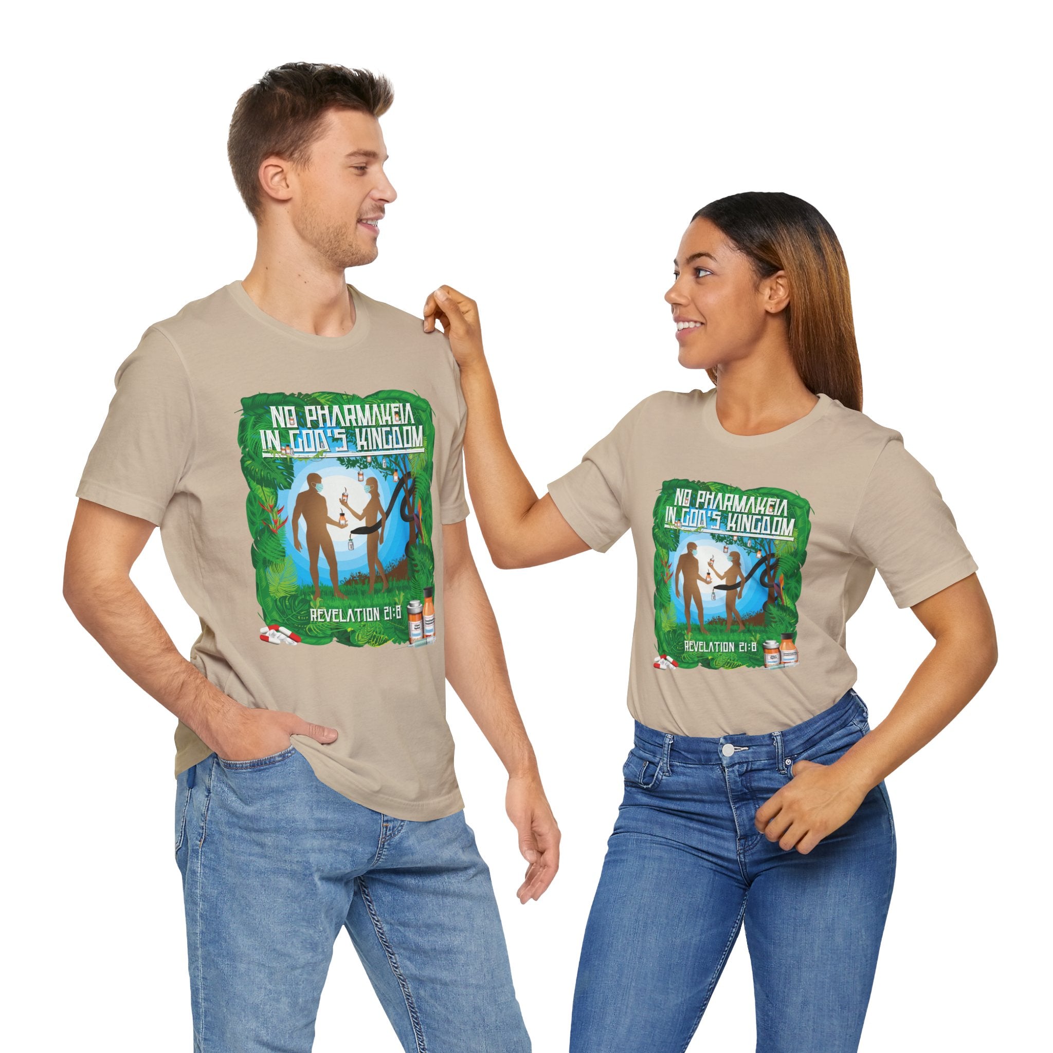 No Pharmakeia in God's Kingdom - Unisex Soft Cotton Short Sleeve T-Shirt