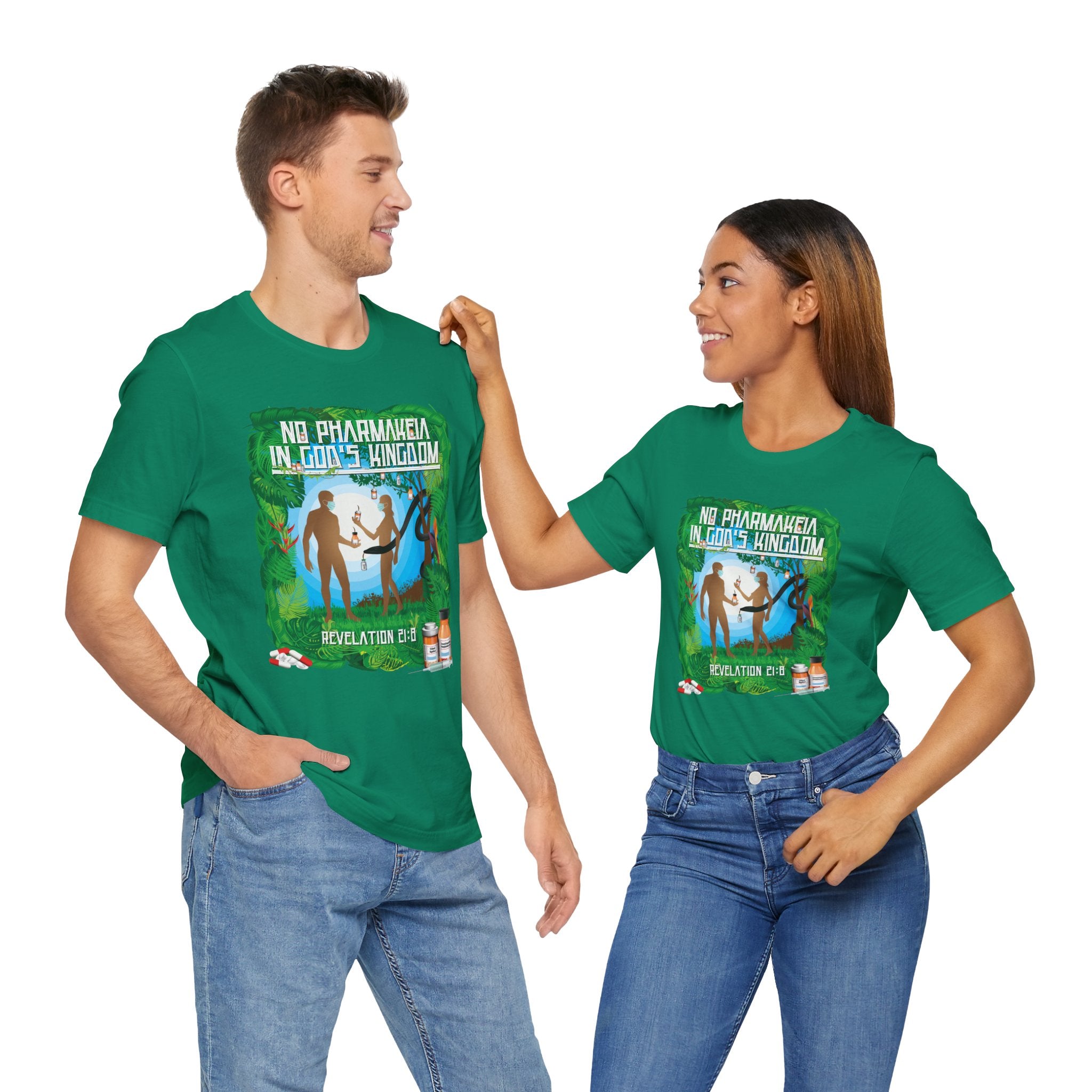 No Pharmakeia in God's Kingdom - Unisex Soft Cotton Short Sleeve T-Shirt