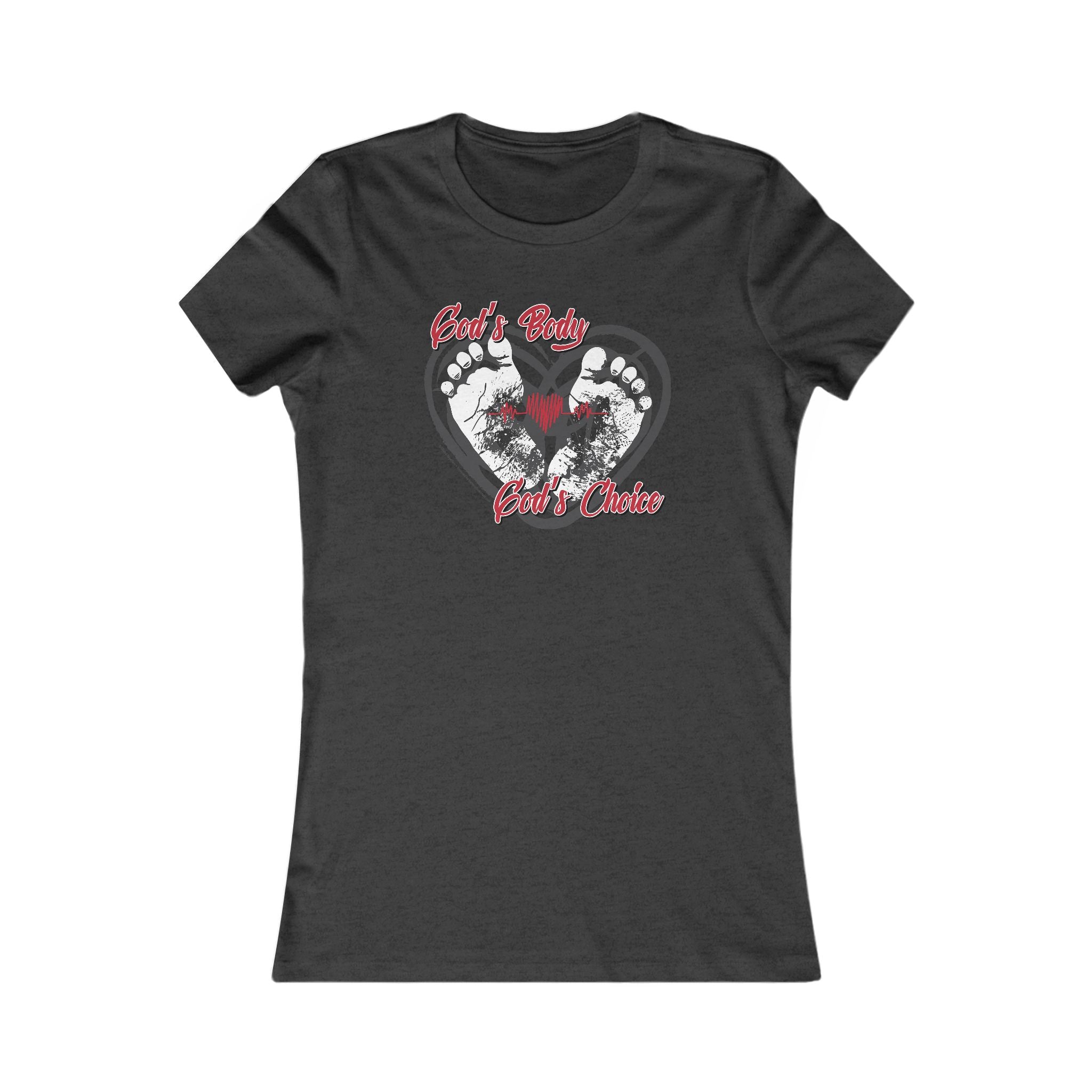 God's Body, God's Choice - Ladies Soft Cotton Cap Sleeve T-Shirt