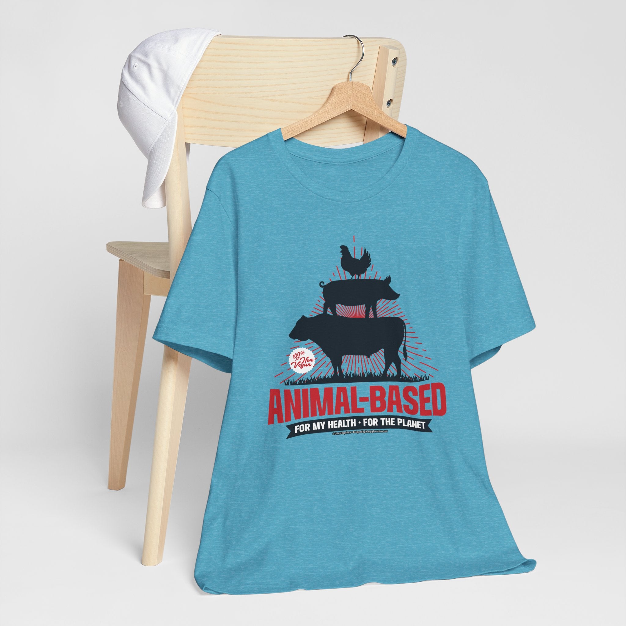 Animal-Based For My Health, For The Planet - Unisex Soft Cotton Short Sleeve T-Shirt