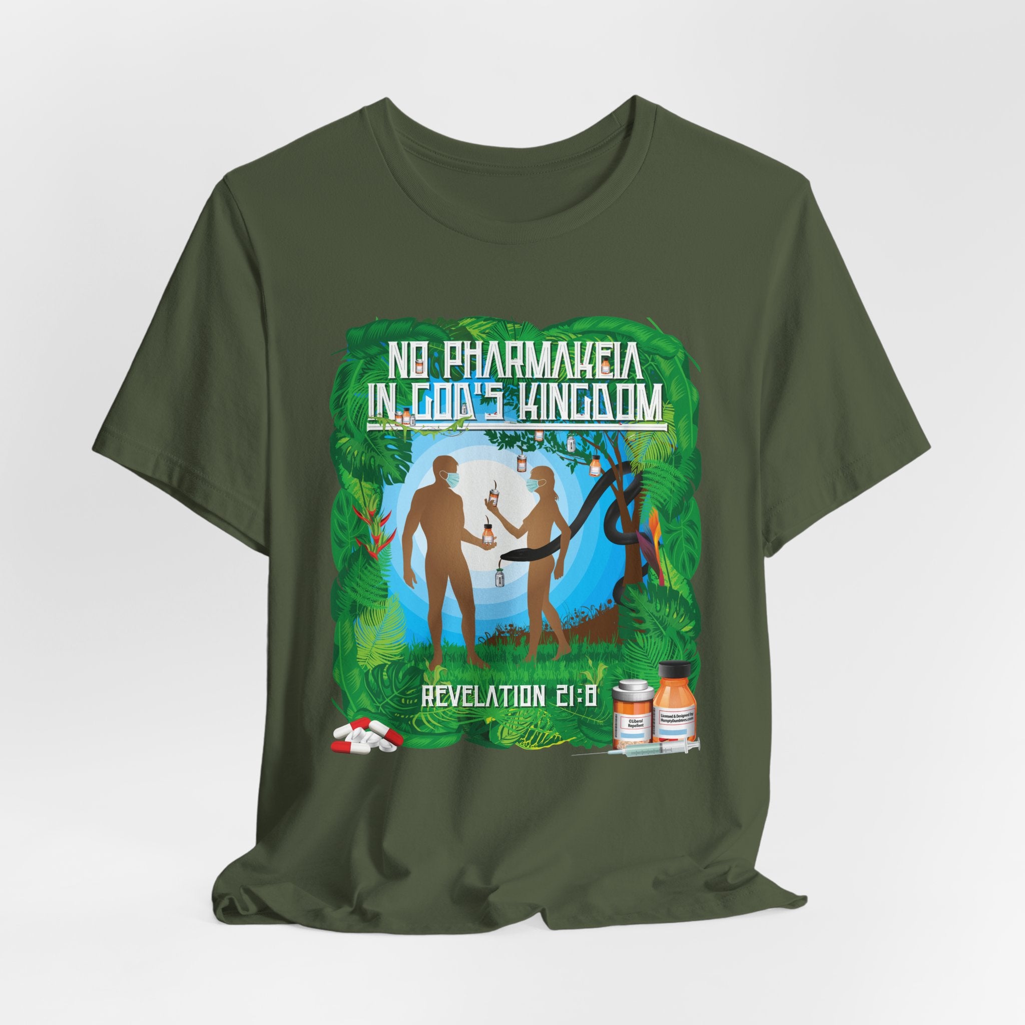No Pharmakeia in God's Kingdom - Unisex Soft Cotton Short Sleeve T-Shirt