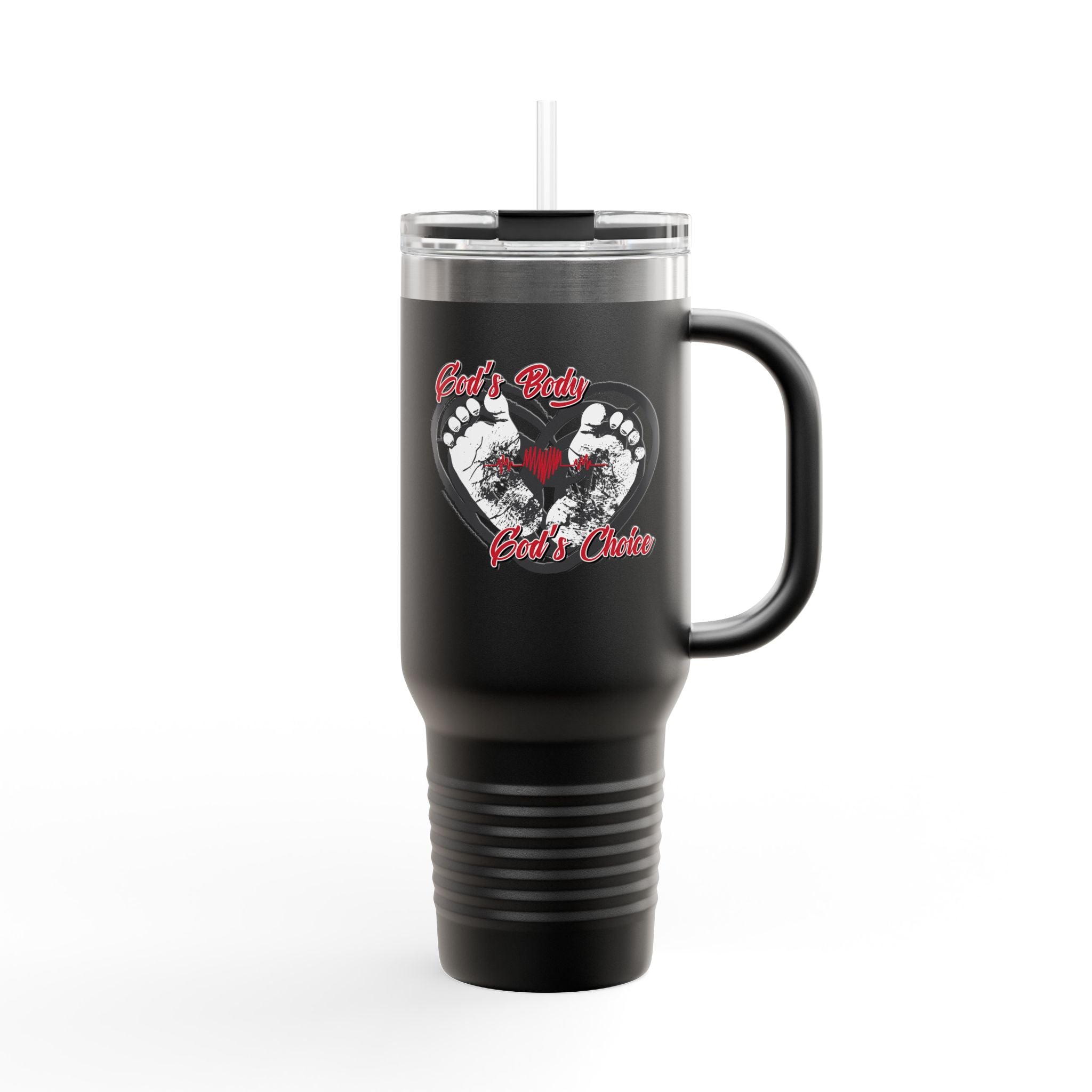 God's Body, God's Choice - 40oz Insulated Travel Mug