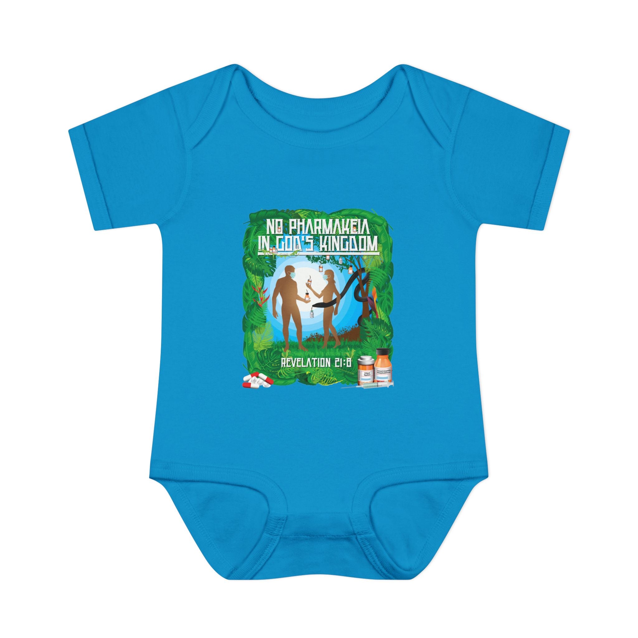 No Pharmakeia in God's Kingdom - Infant Soft Cotton Onsie Bodysuit