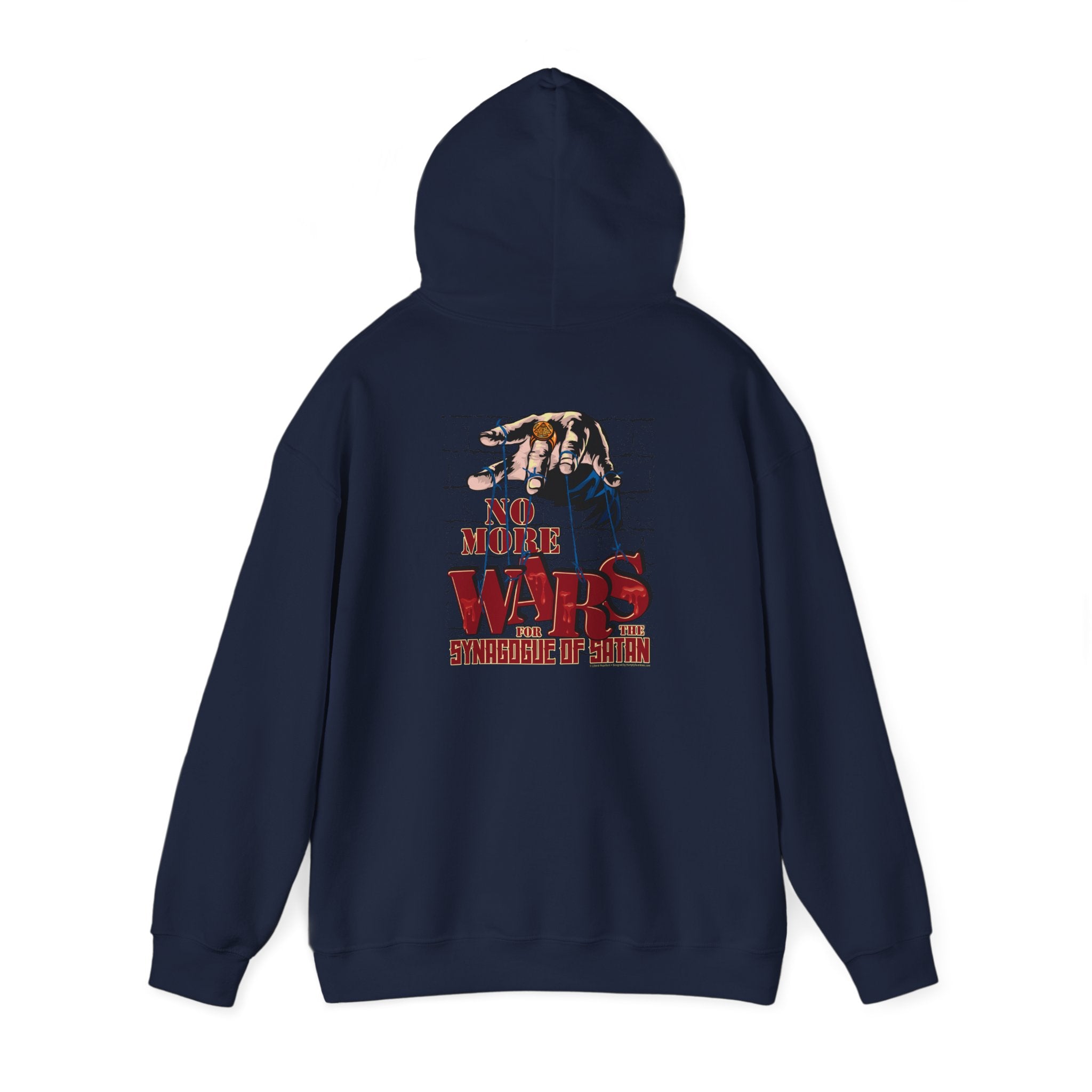 No More Wars for the Synagogue of Satan - Unisex Heavy Blend™ Hooded Sweatshirt