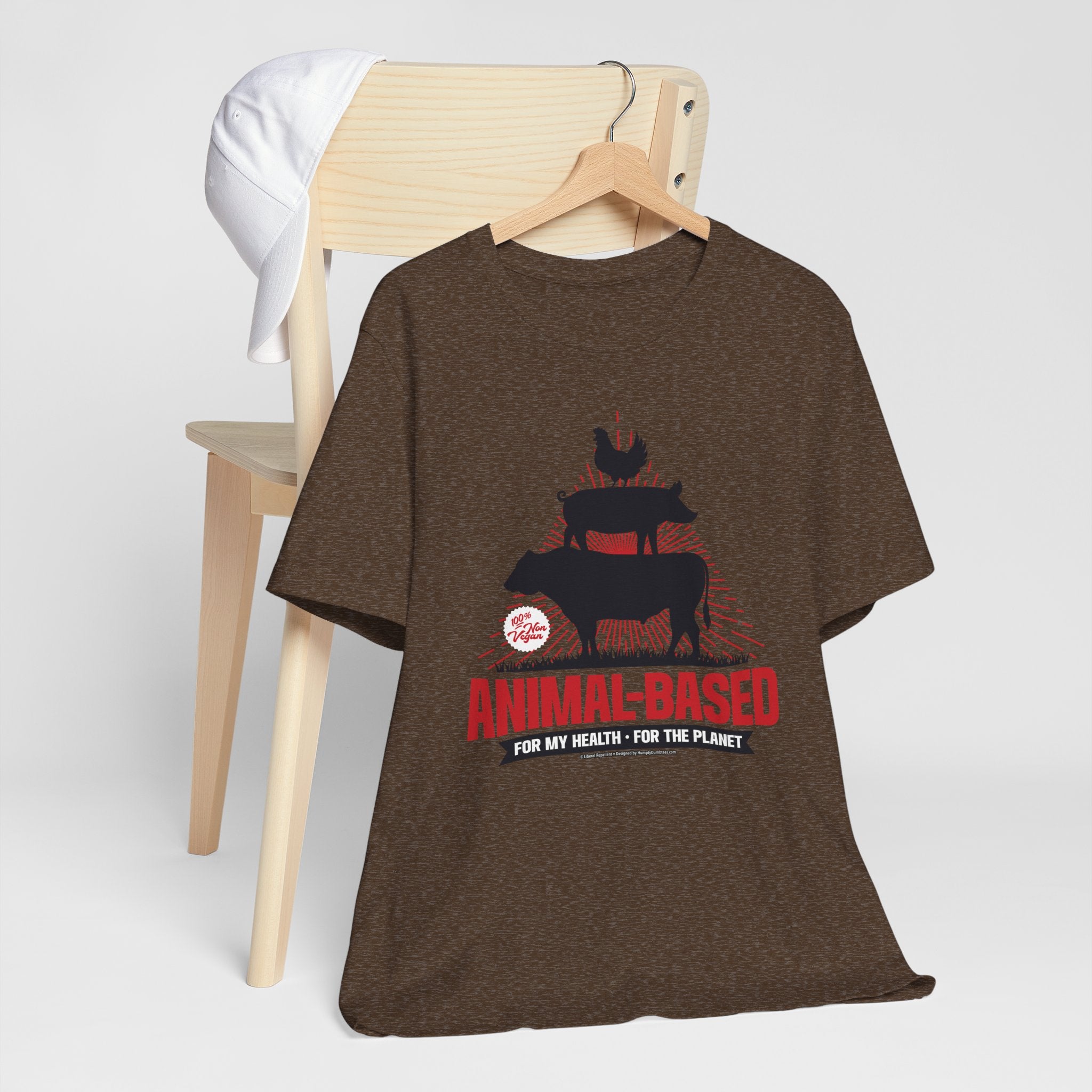 Animal-Based For My Health, For The Planet - Unisex Soft Cotton Short Sleeve T-Shirt