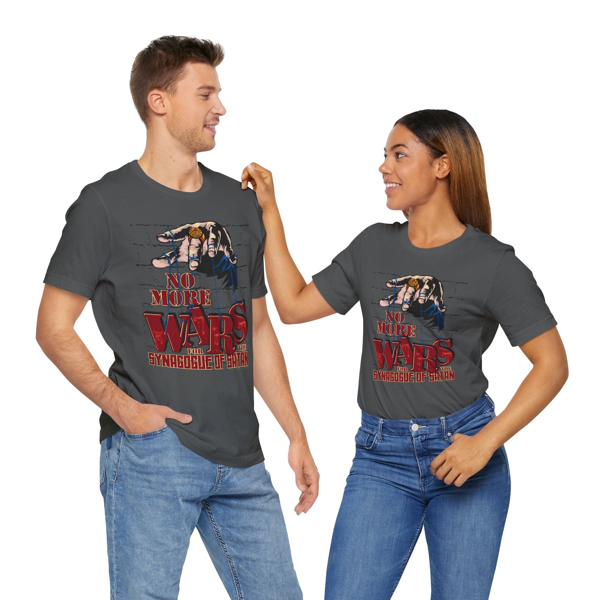 No More Wars for the Synagogue of Satan - Unisex Soft Cotton Short Sleeve T-Shirt