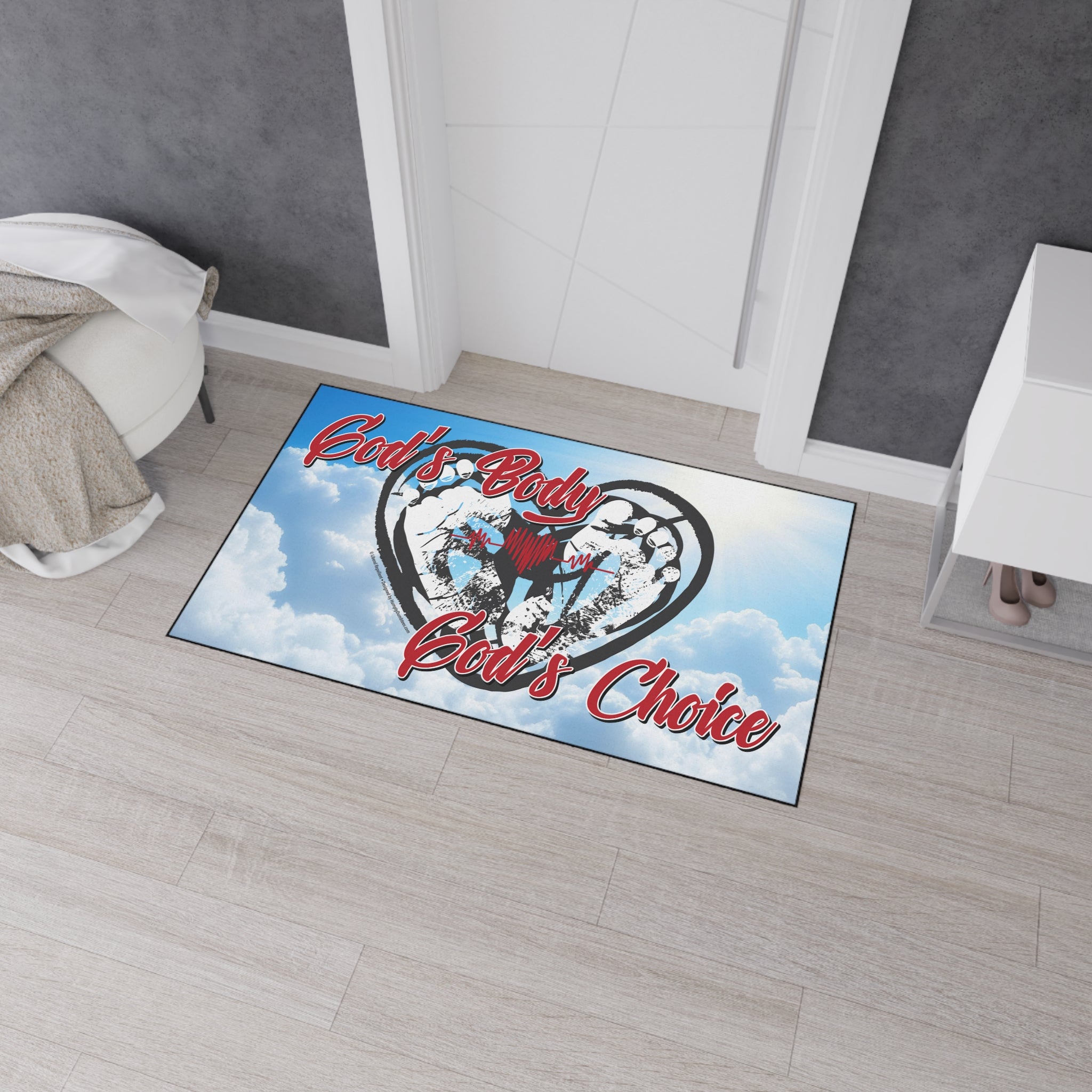 God's Body, God's Choice - Heavy Duty Floor Mat