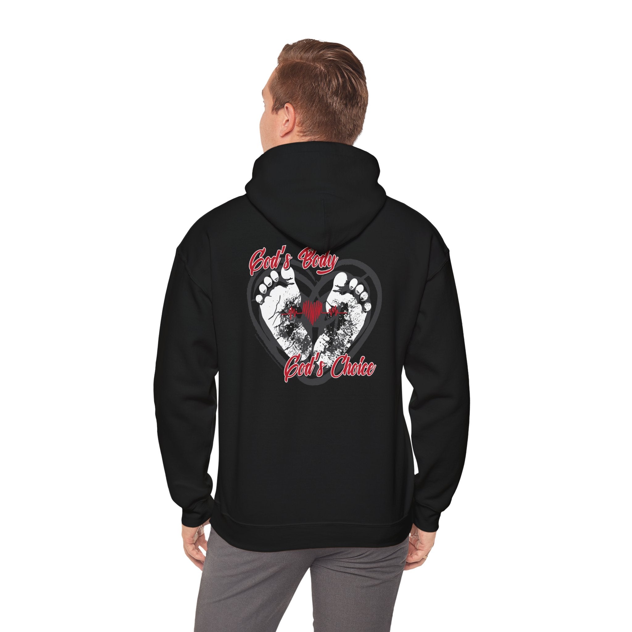 God's Body, God's Choice - Unisex Heavy Blend™ Hooded Sweatshirt