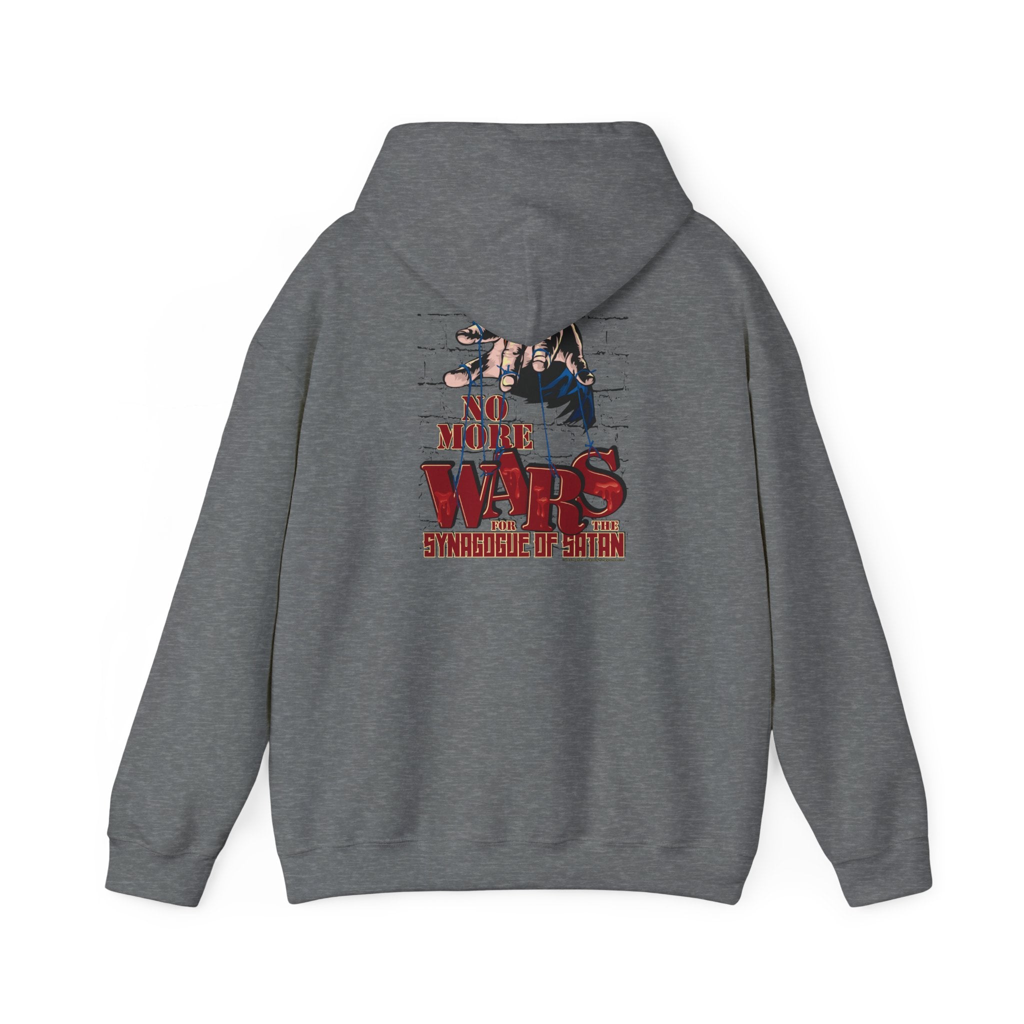 No More Wars for the Synagogue of Satan - Unisex Heavy Blend™ Hooded Sweatshirt