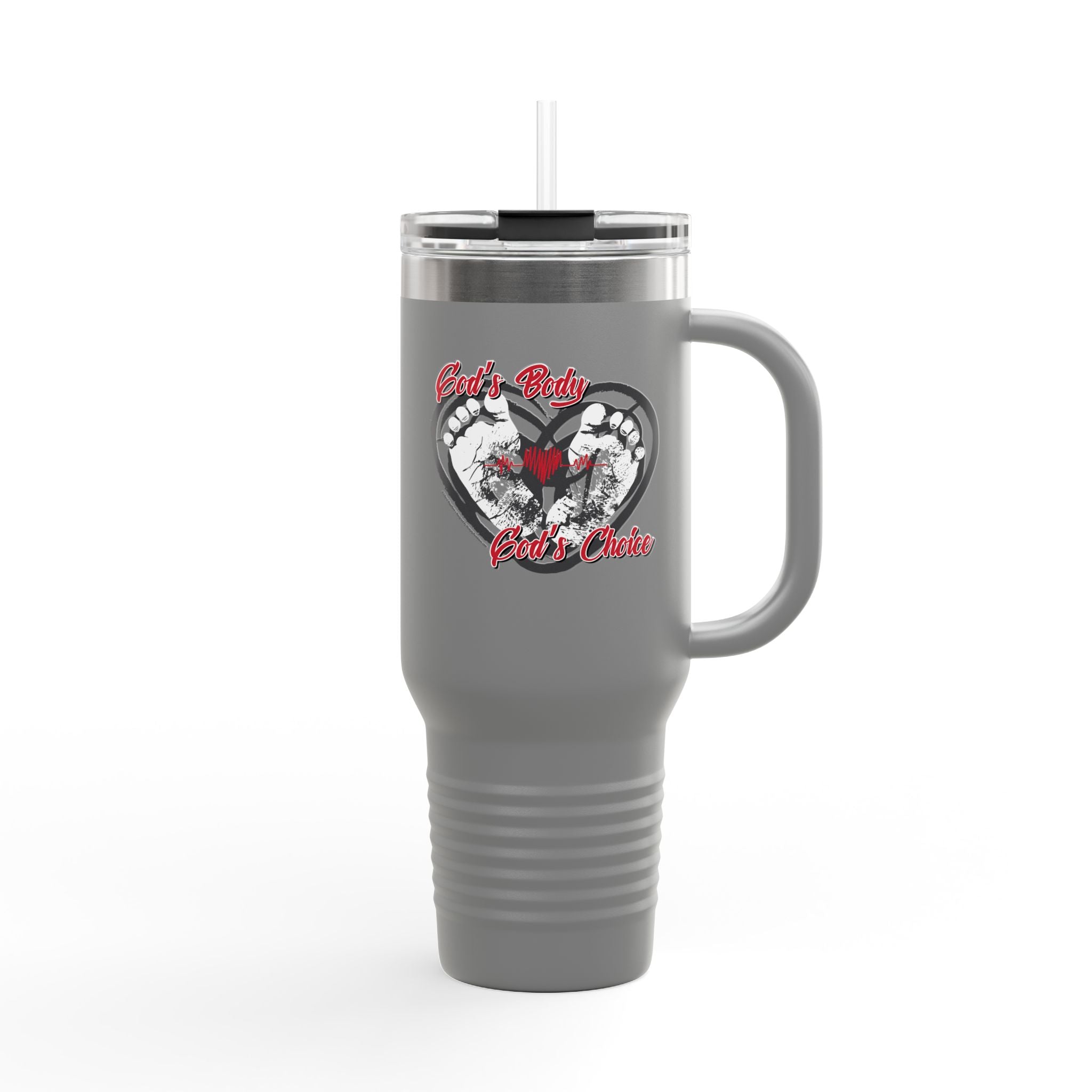 God's Body, God's Choice - 40oz Insulated Travel Mug