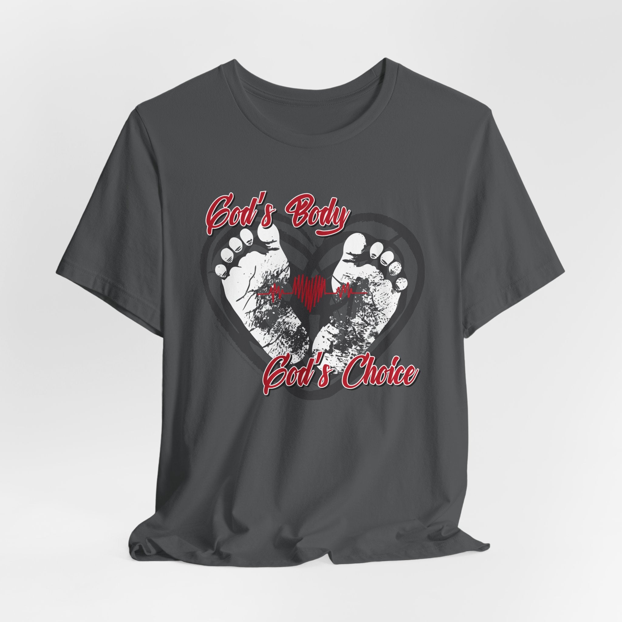 God's Body, God's Choice - Unisex Soft Cotton Short Sleeve T-Shirt
