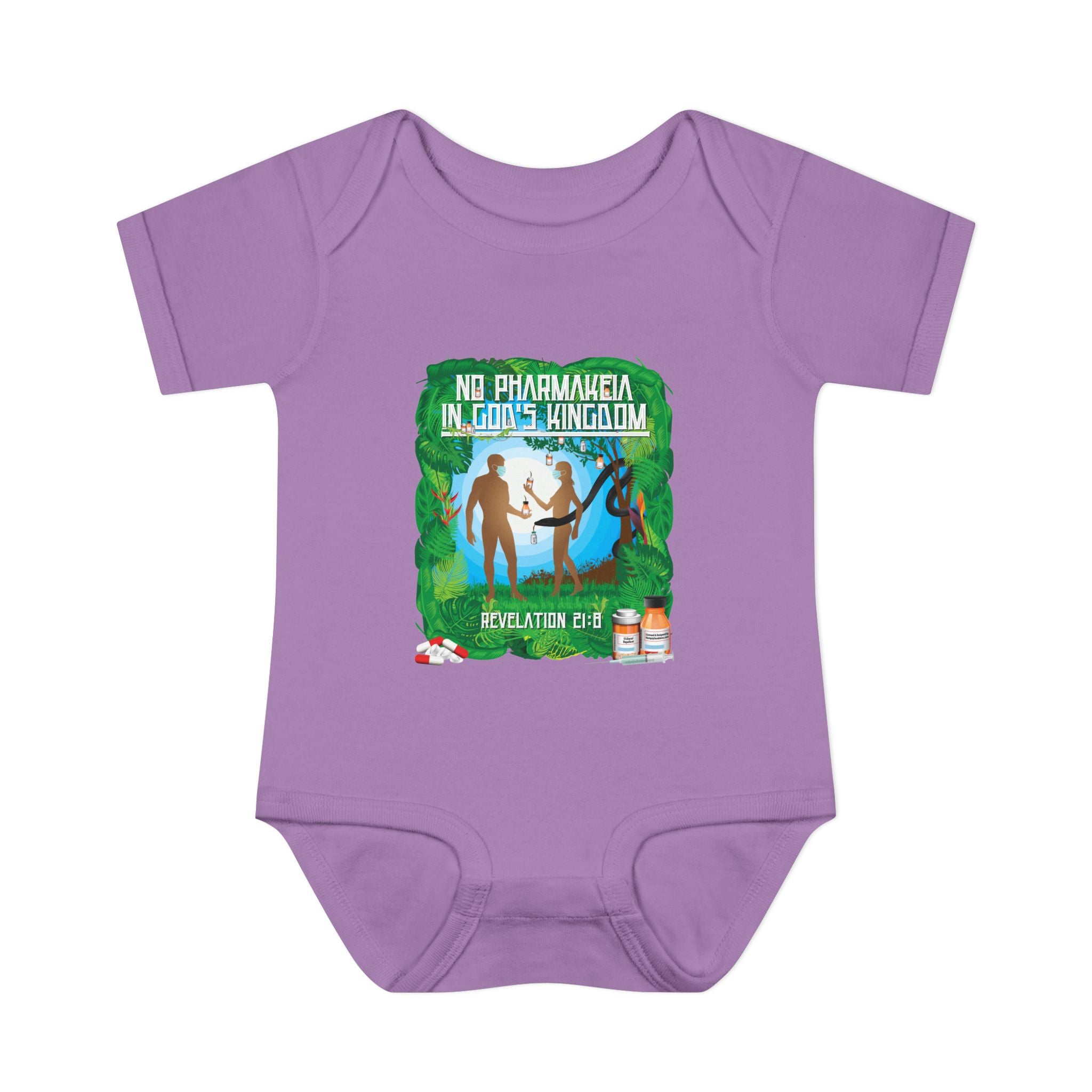 No Pharmakeia in God's Kingdom - Infant Soft Cotton Onsie Bodysuit