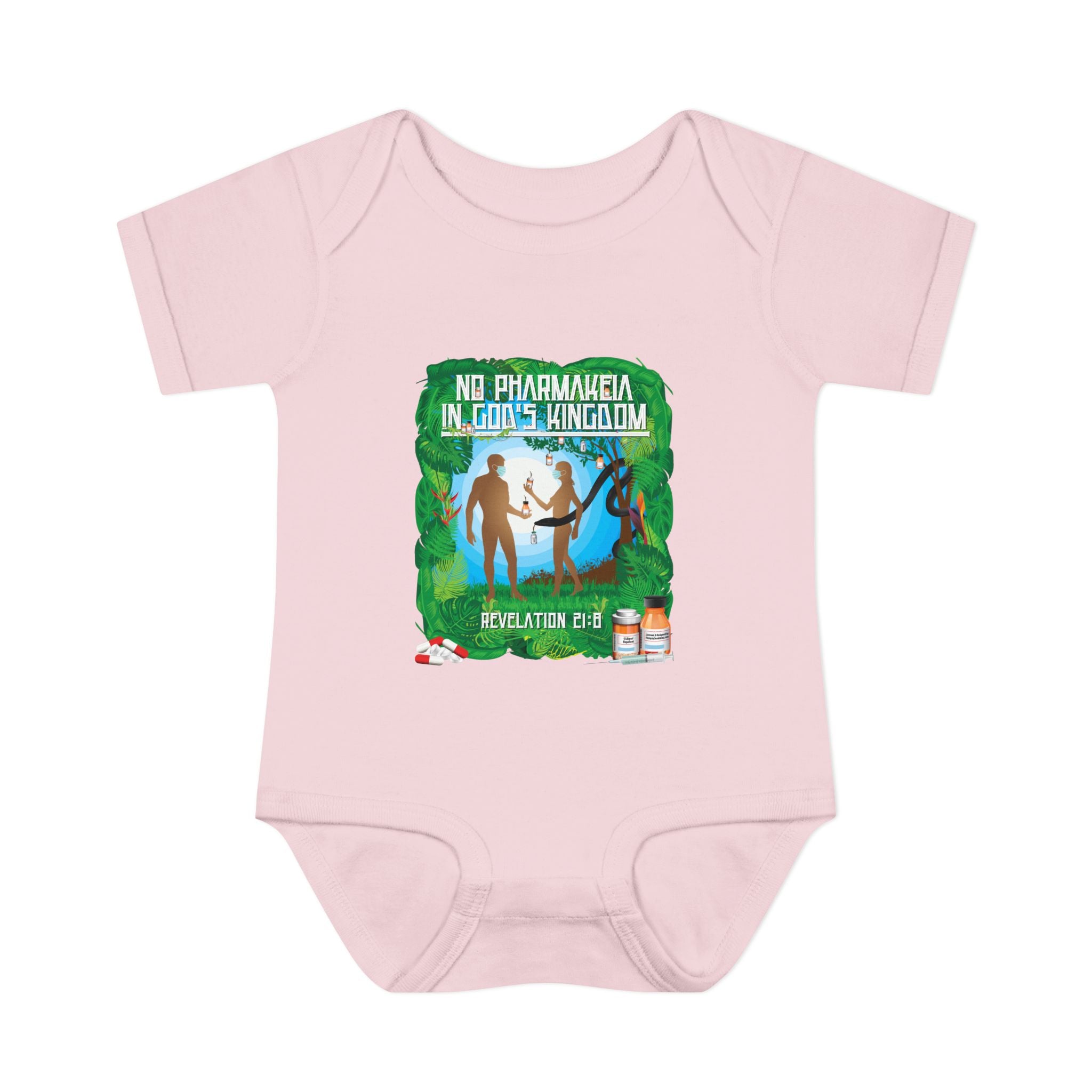 No Pharmakeia in God's Kingdom - Infant Soft Cotton Onsie Bodysuit