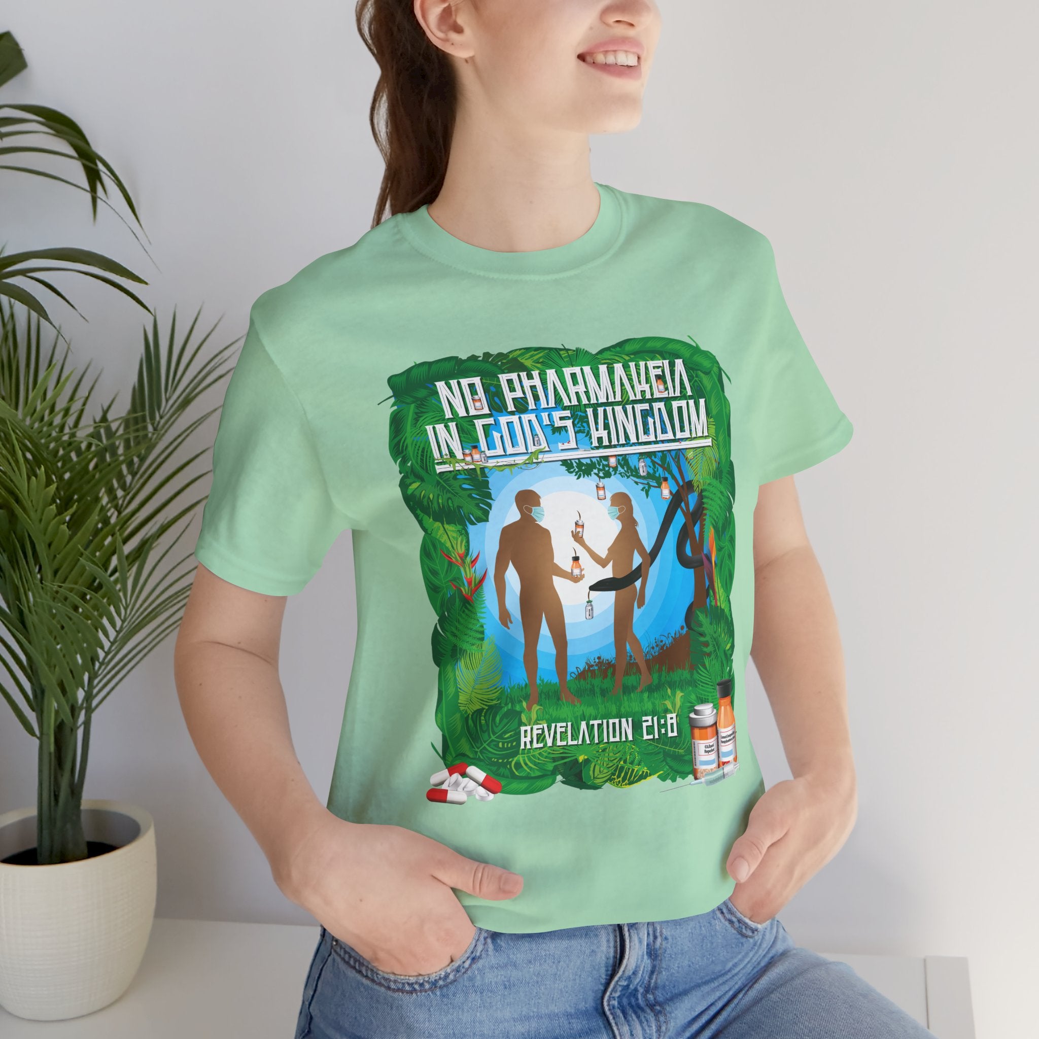 No Pharmakeia in God's Kingdom - Unisex Soft Cotton Short Sleeve T-Shirt