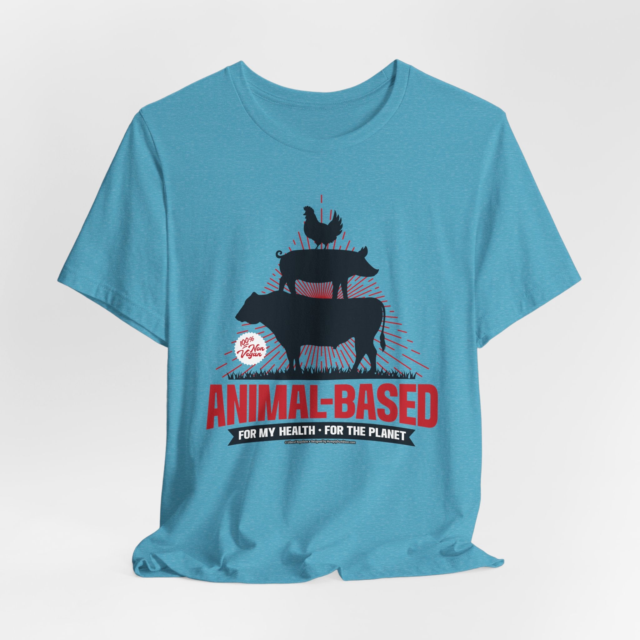 Animal-Based For My Health, For The Planet - Unisex Soft Cotton Short Sleeve T-Shirt