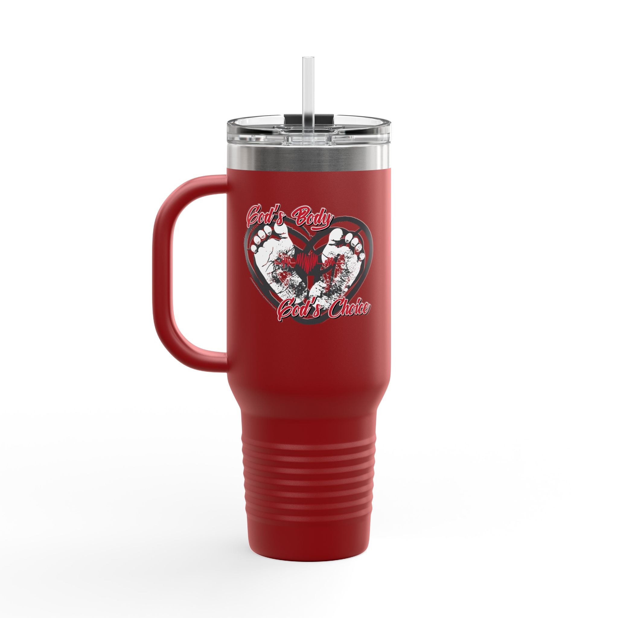 God's Body, God's Choice - 40oz Insulated Travel Mug