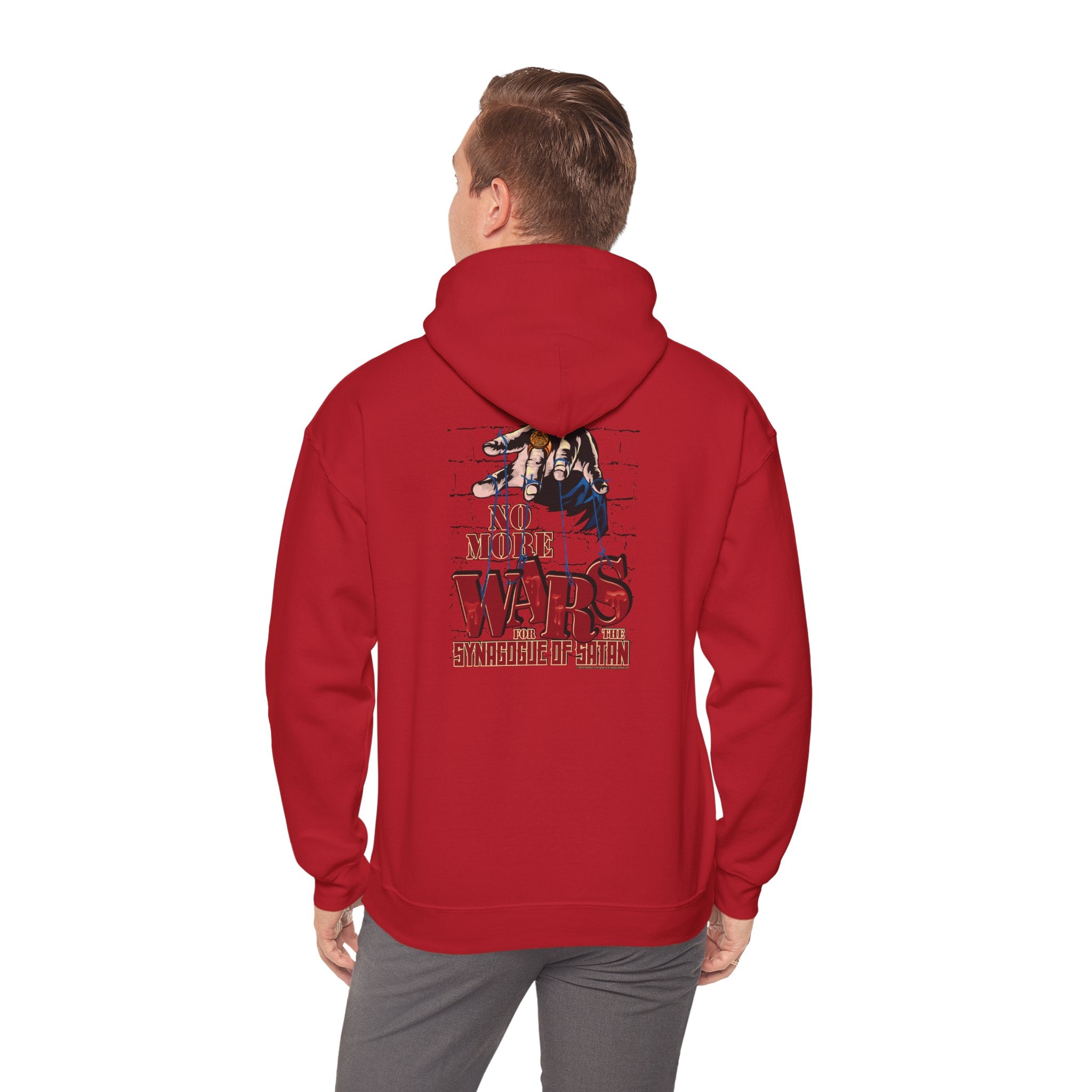 No More Wars for the Synagogue of Satan - Unisex Heavy Blend™ Hooded Sweatshirt