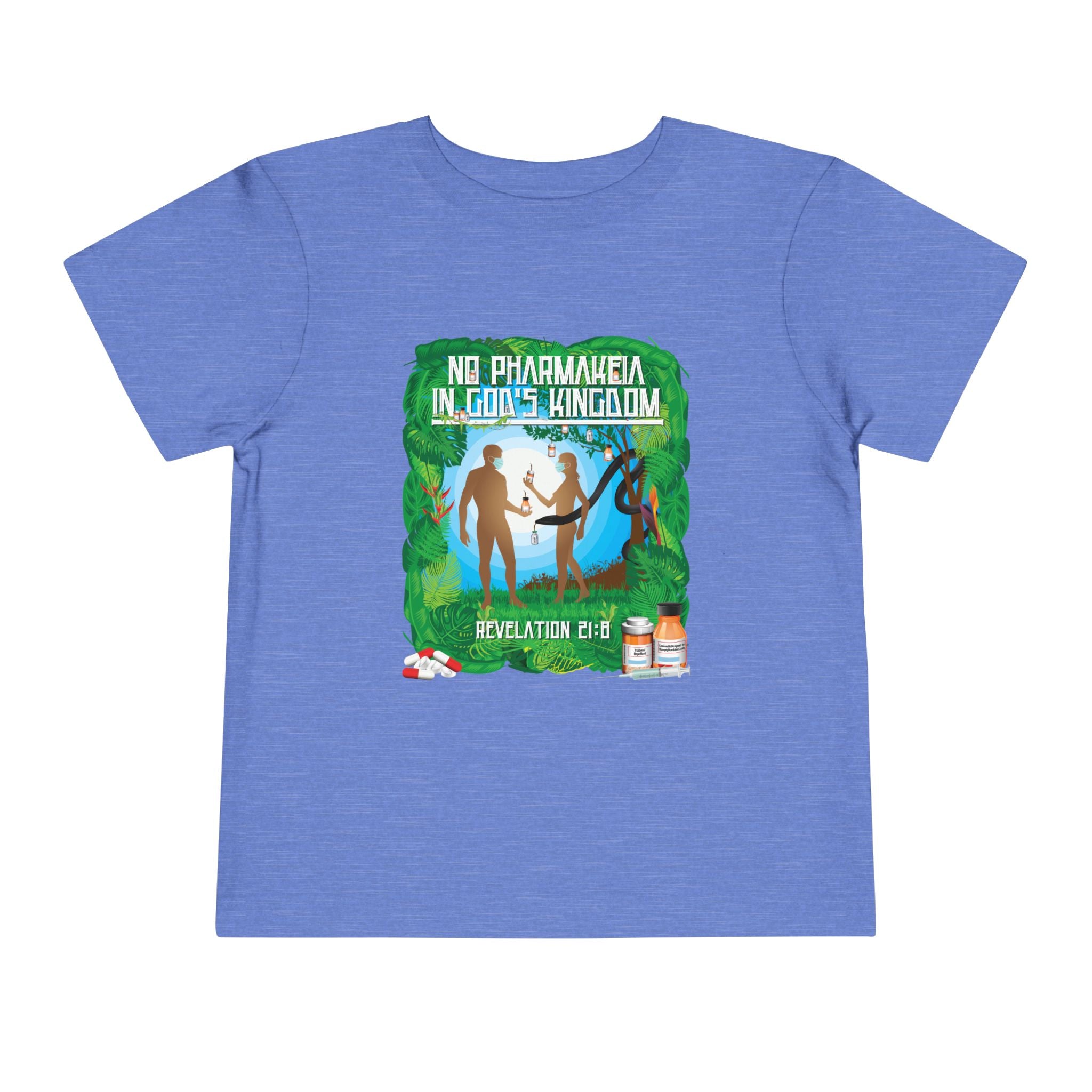 No Pharmakeia in God's Kingdom - Toddler Soft Cotton Short Sleeve T-Shirt