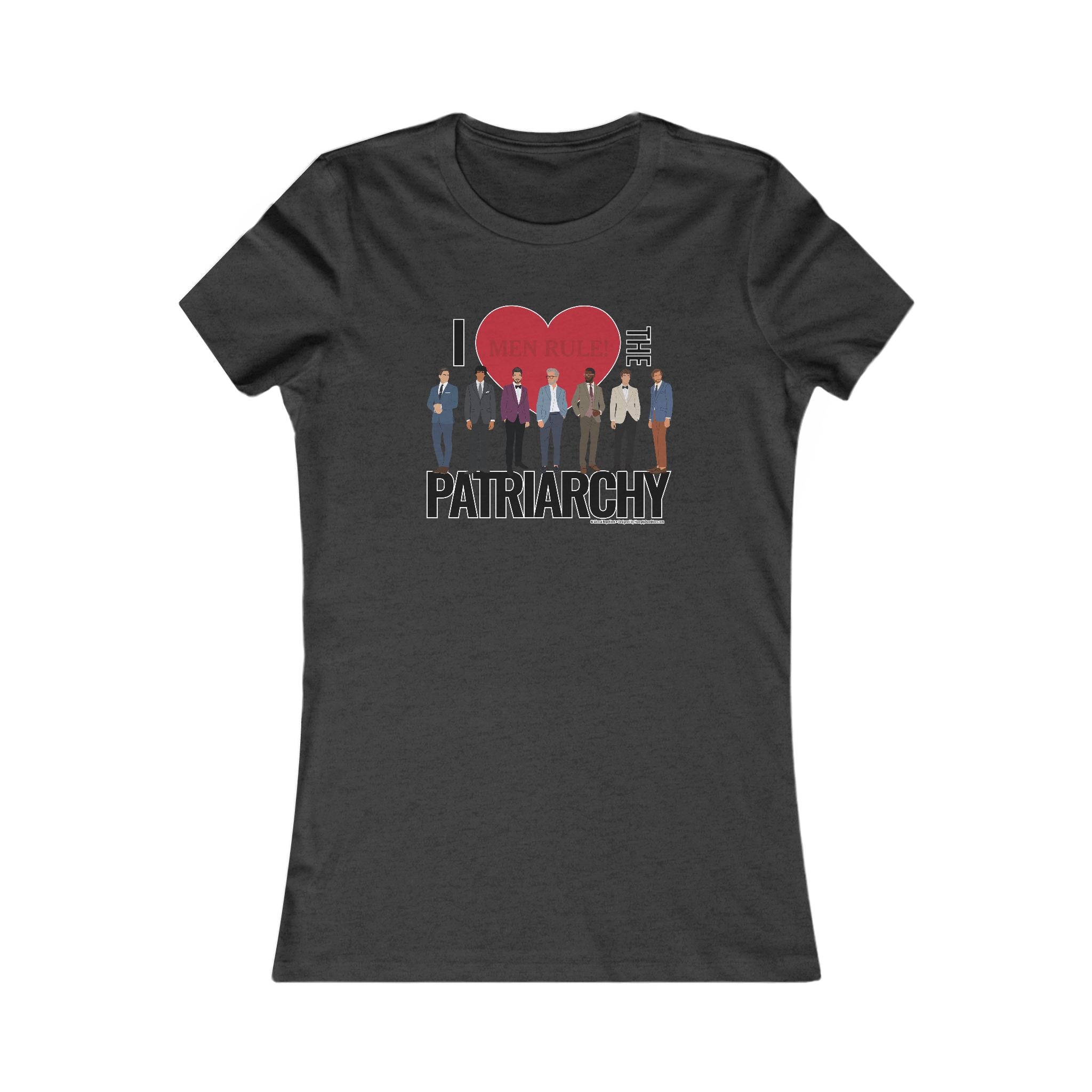 I Heart the Patriarchy (The Good 'Ol Boys Club Edition) - Ladies Soft Cotton Cap Sleeve T-Shirt