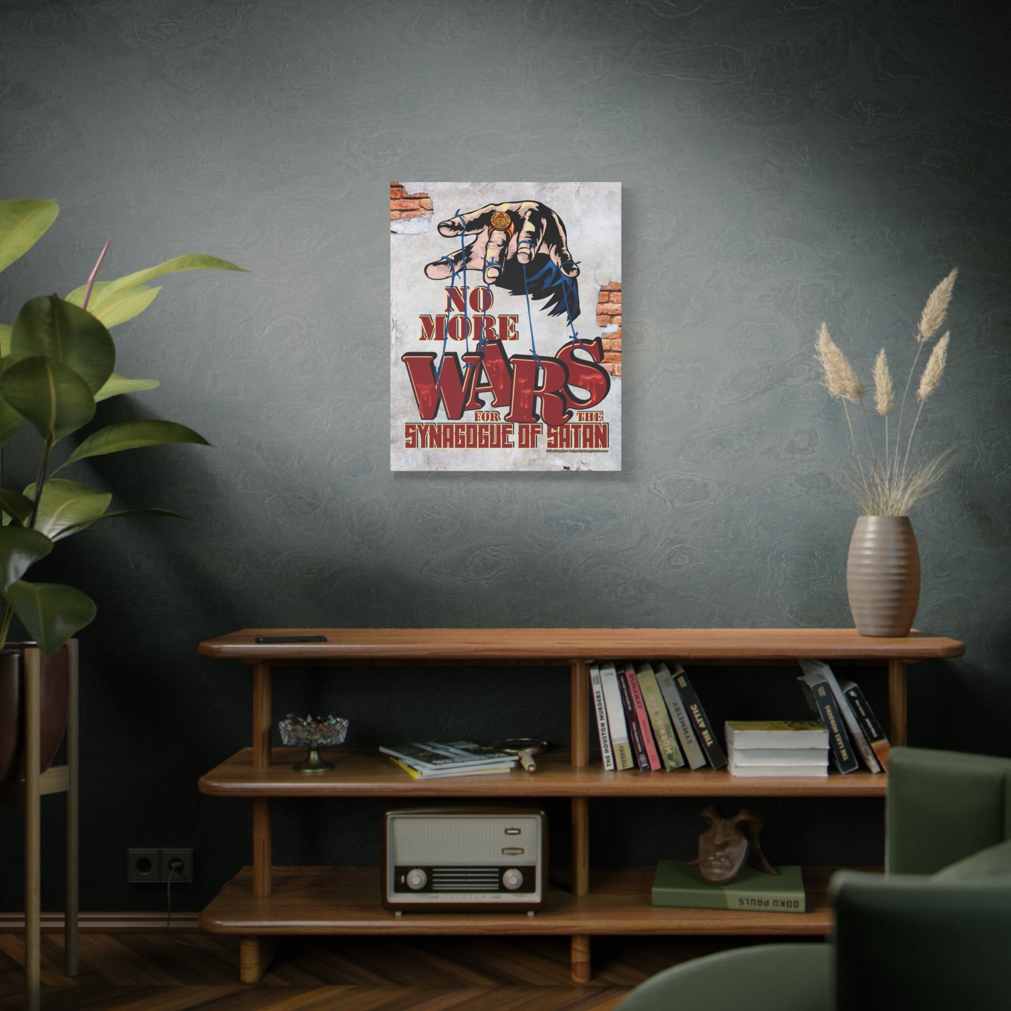No More Wars for the Synagogue of Satan - Gallery Wrapped Canvas Wall Art
