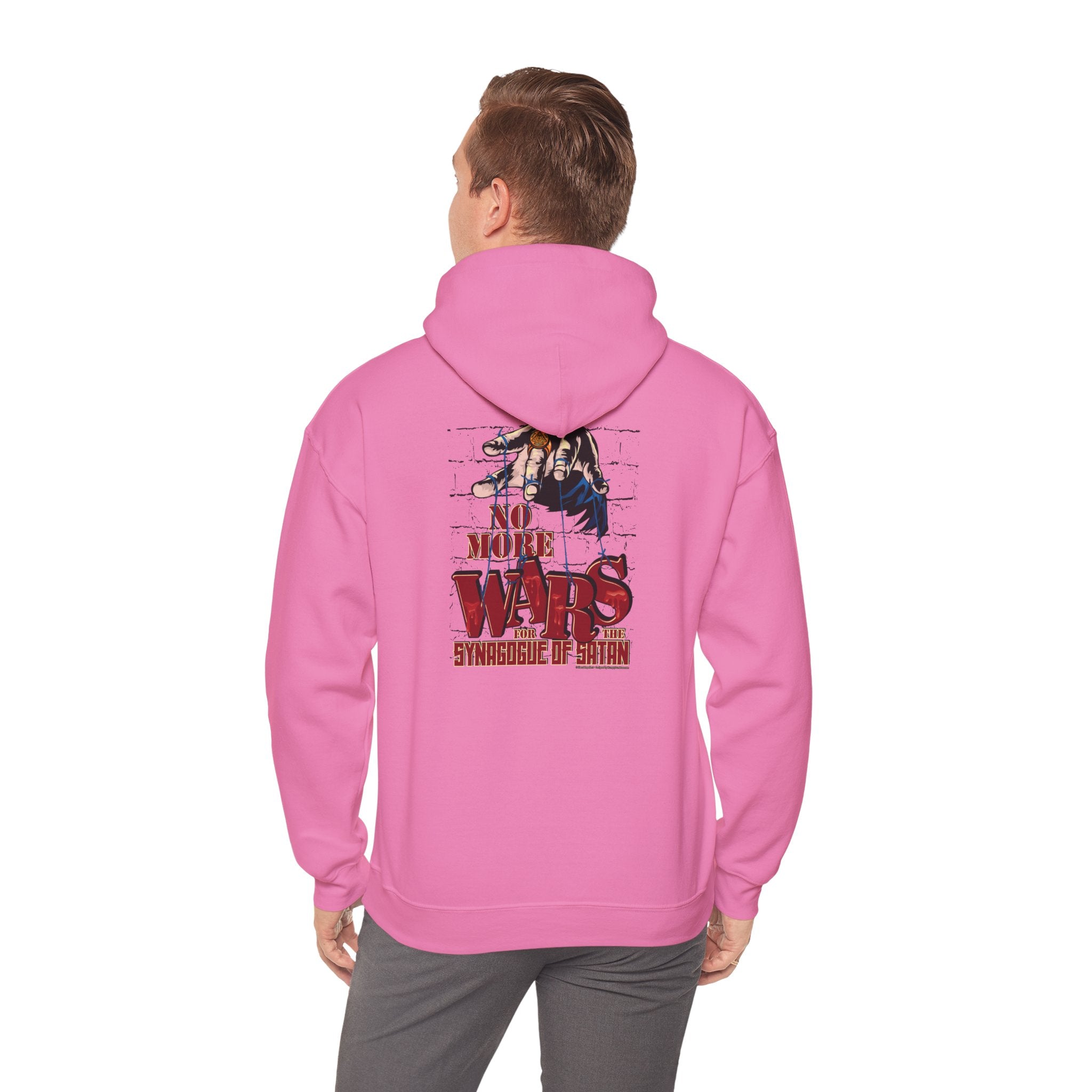 No More Wars for the Synagogue of Satan - Unisex Heavy Blend™ Hooded Sweatshirt