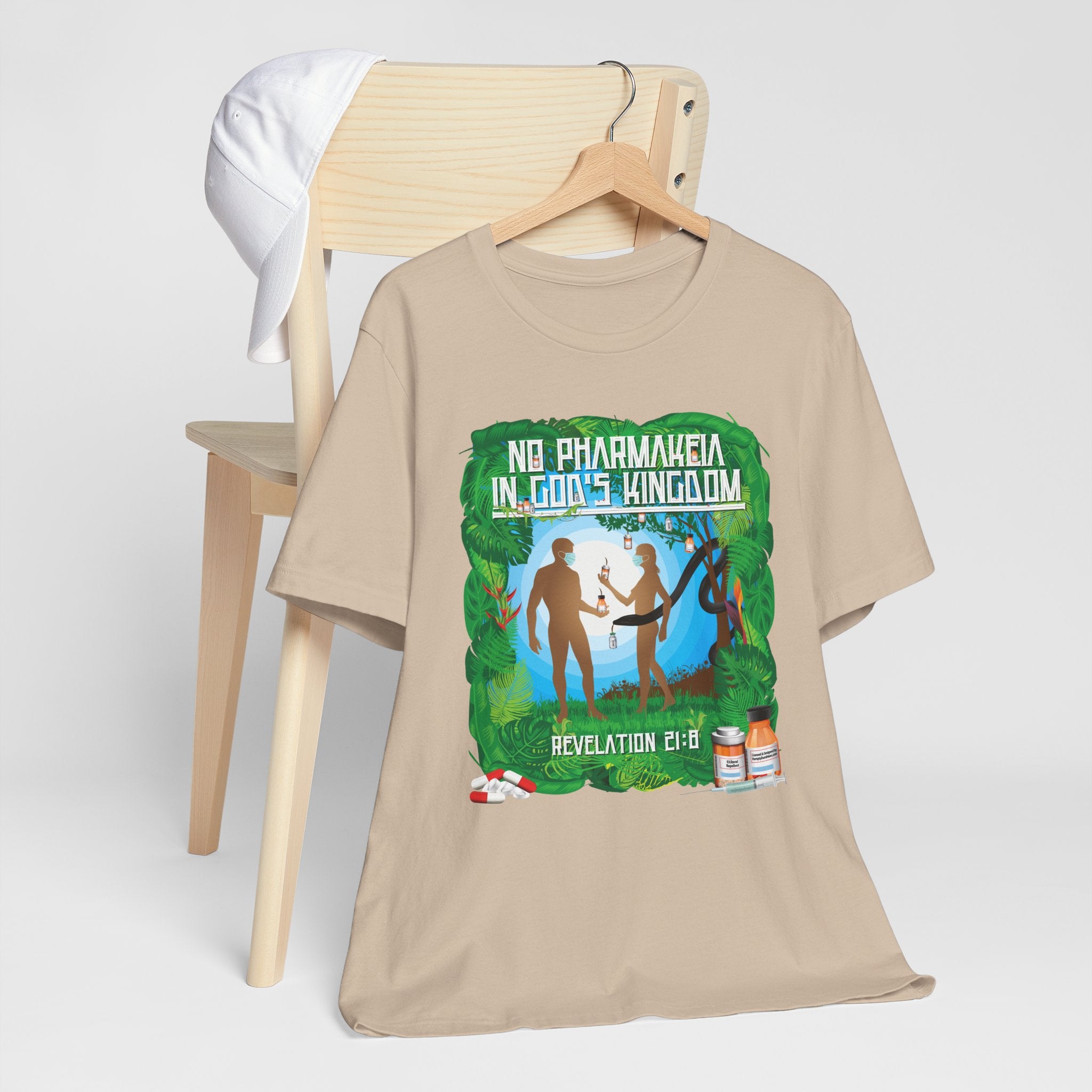 No Pharmakeia in God's Kingdom - Unisex Soft Cotton Short Sleeve T-Shirt