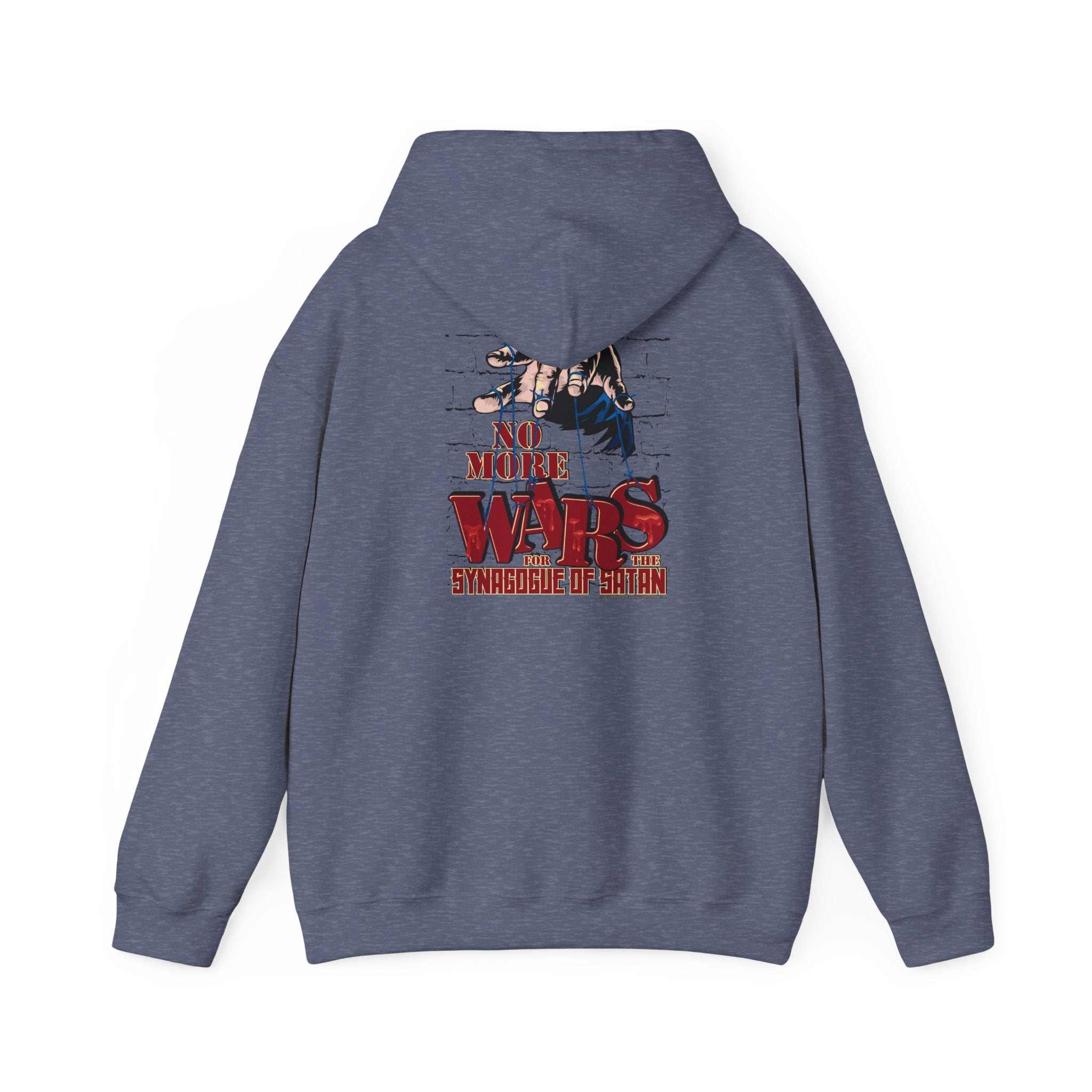 No More Wars for the Synagogue of Satan - Unisex Heavy Blend™ Hooded Sweatshirt