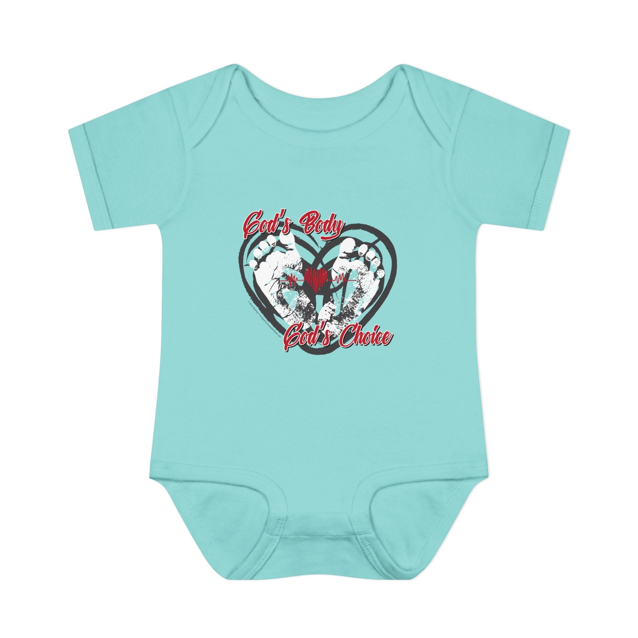 God's Body, God's Choice - Infant Soft Cotton Onsie Bodysuit