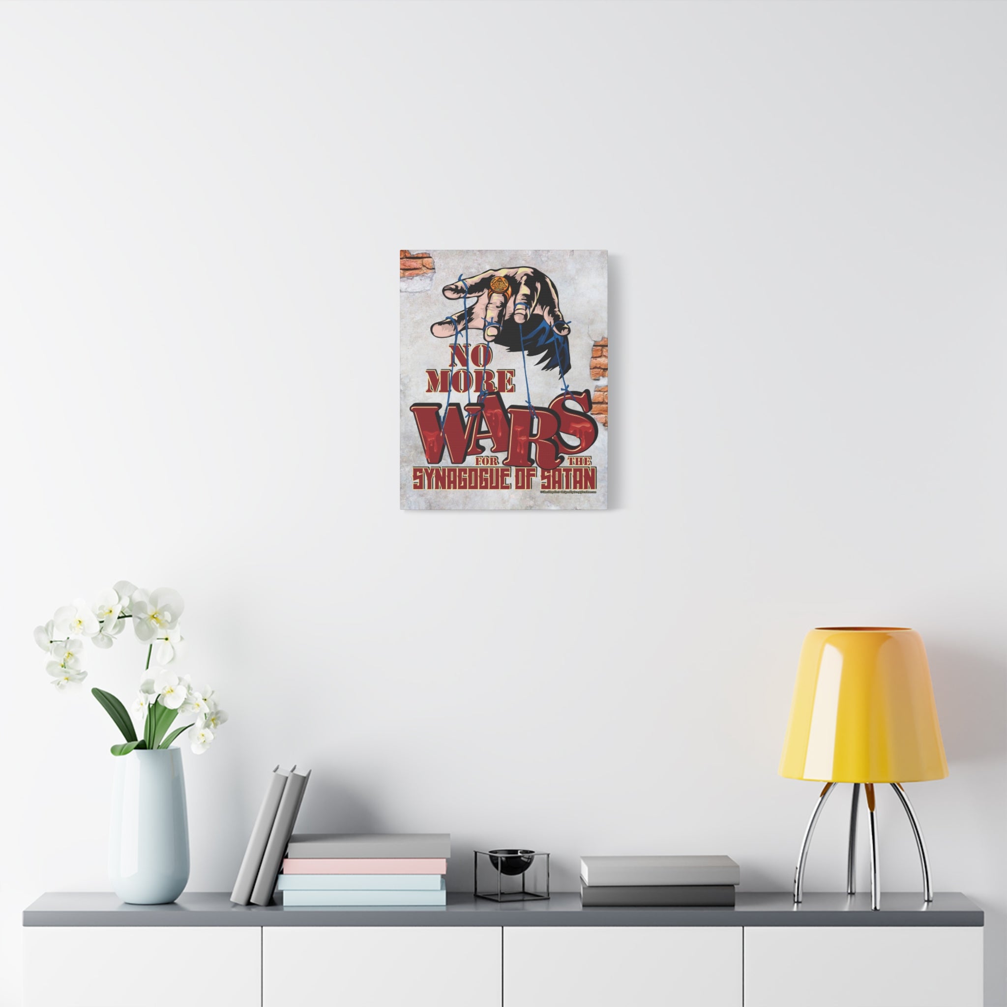 No More Wars for the Synagogue of Satan - Gallery Wrapped Canvas Wall Art
