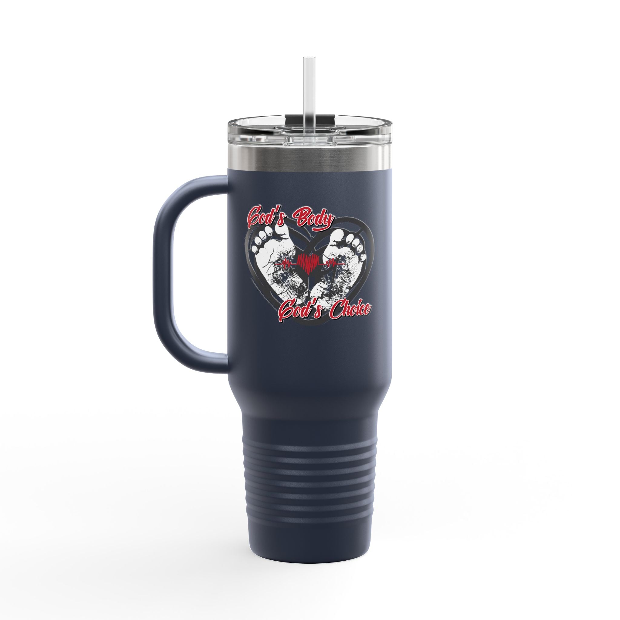 God's Body, God's Choice - 40oz Insulated Travel Mug