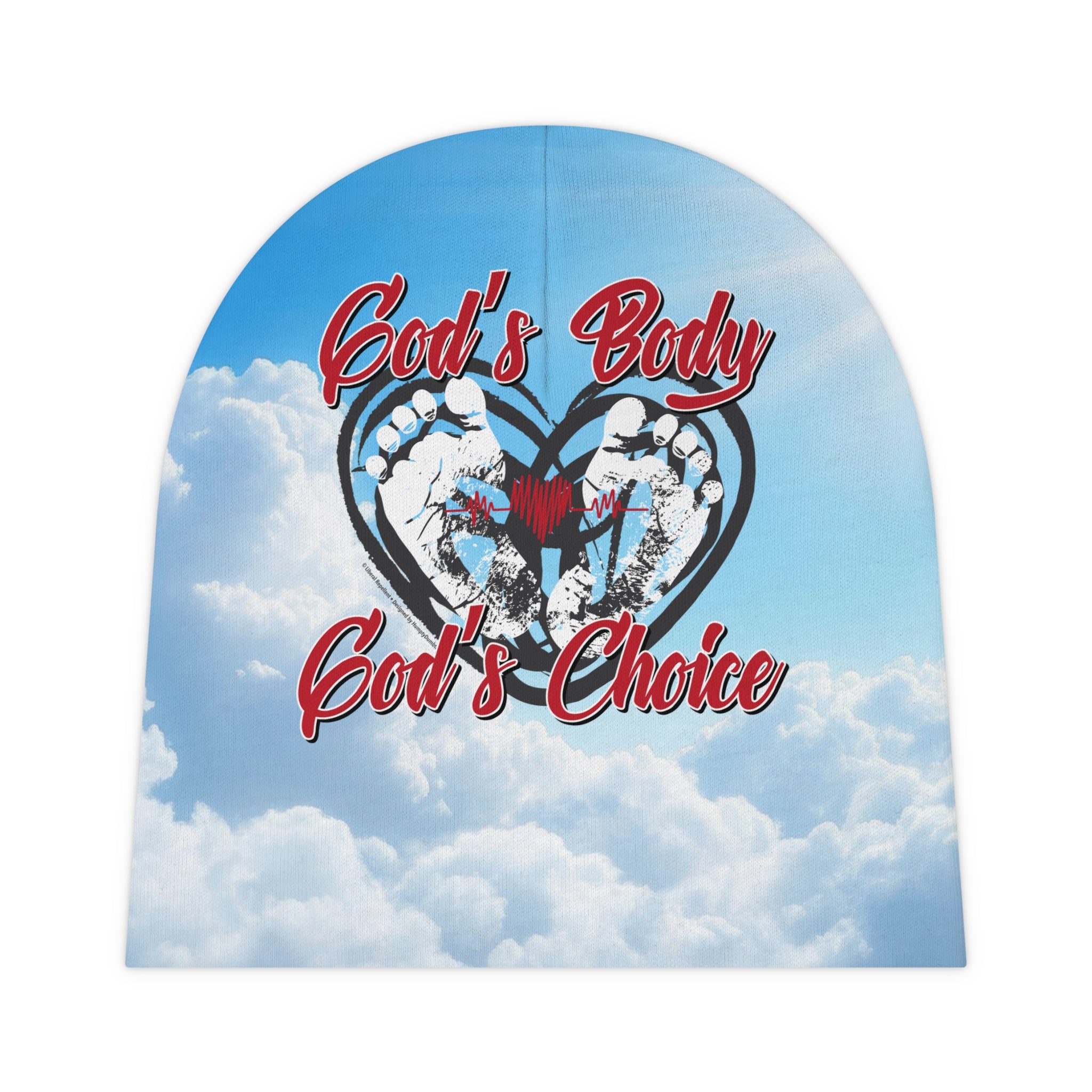 God's Body, God's Choice - Baby Beanie Cap
