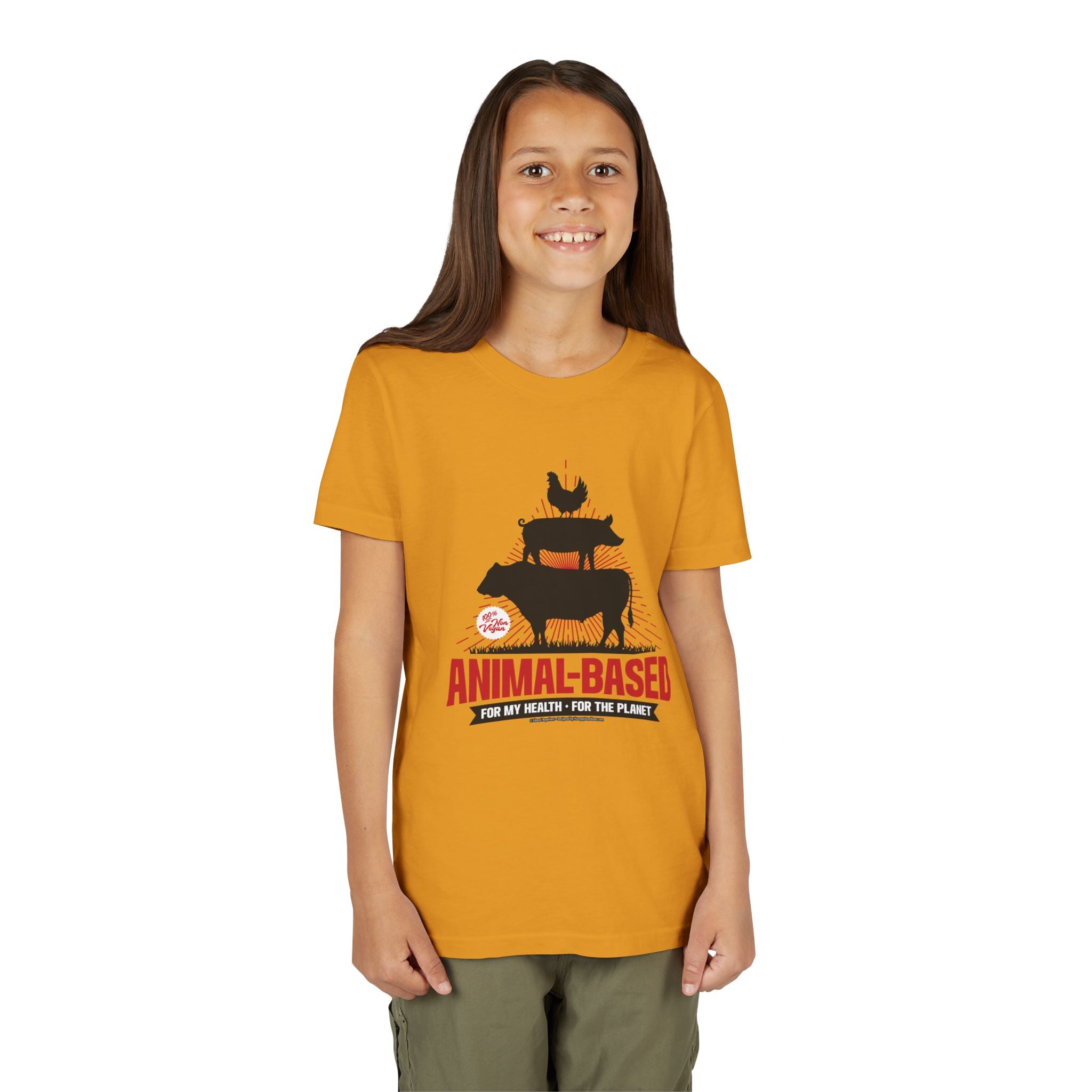 Animal Based - Youth Soft Cotton Short Sleeve T-Shirt