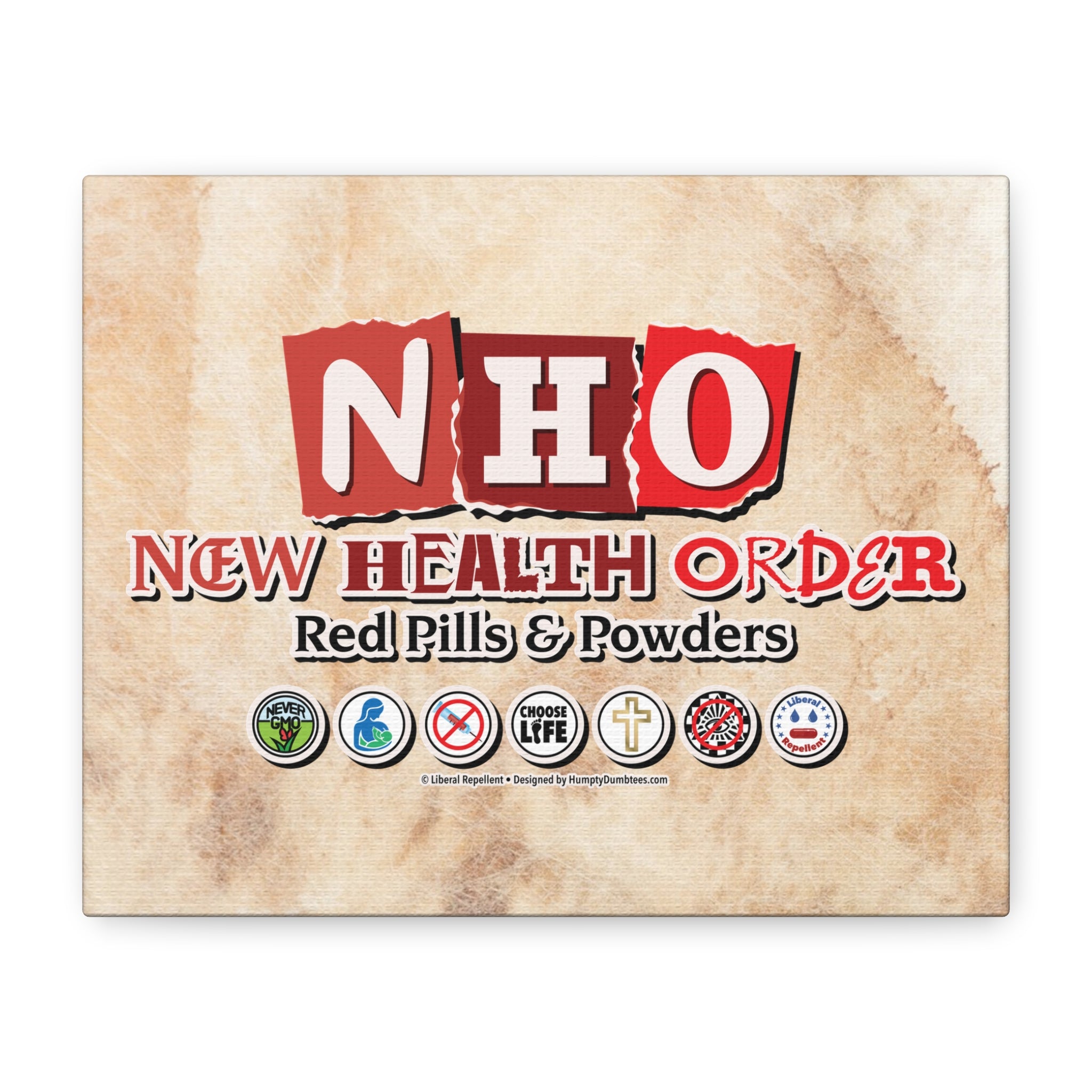 New Health Order - Gallery Wrapped Canvas Wall Art