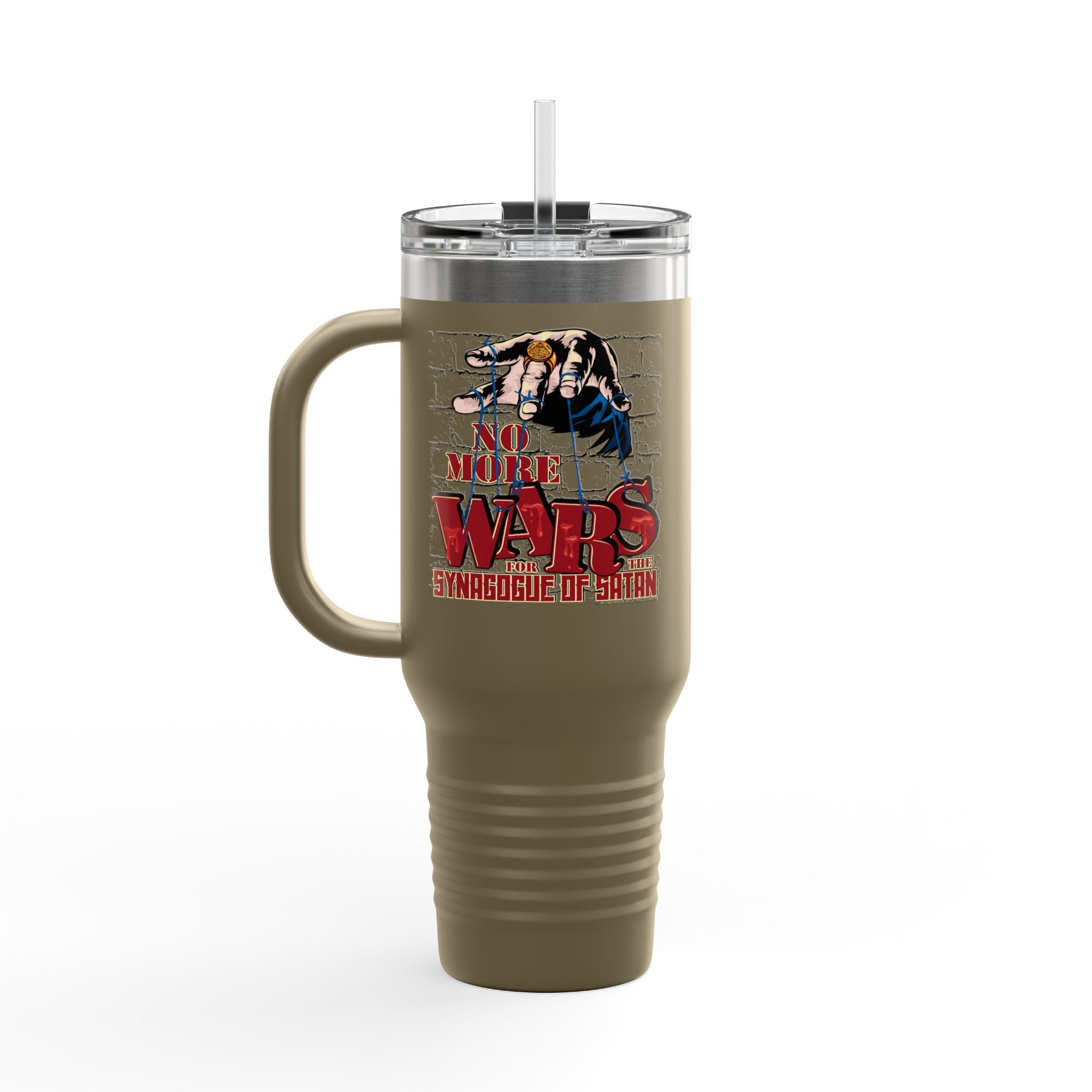 No More Wars for the Synagogue of Satan - 40oz Insulated Travel Mug