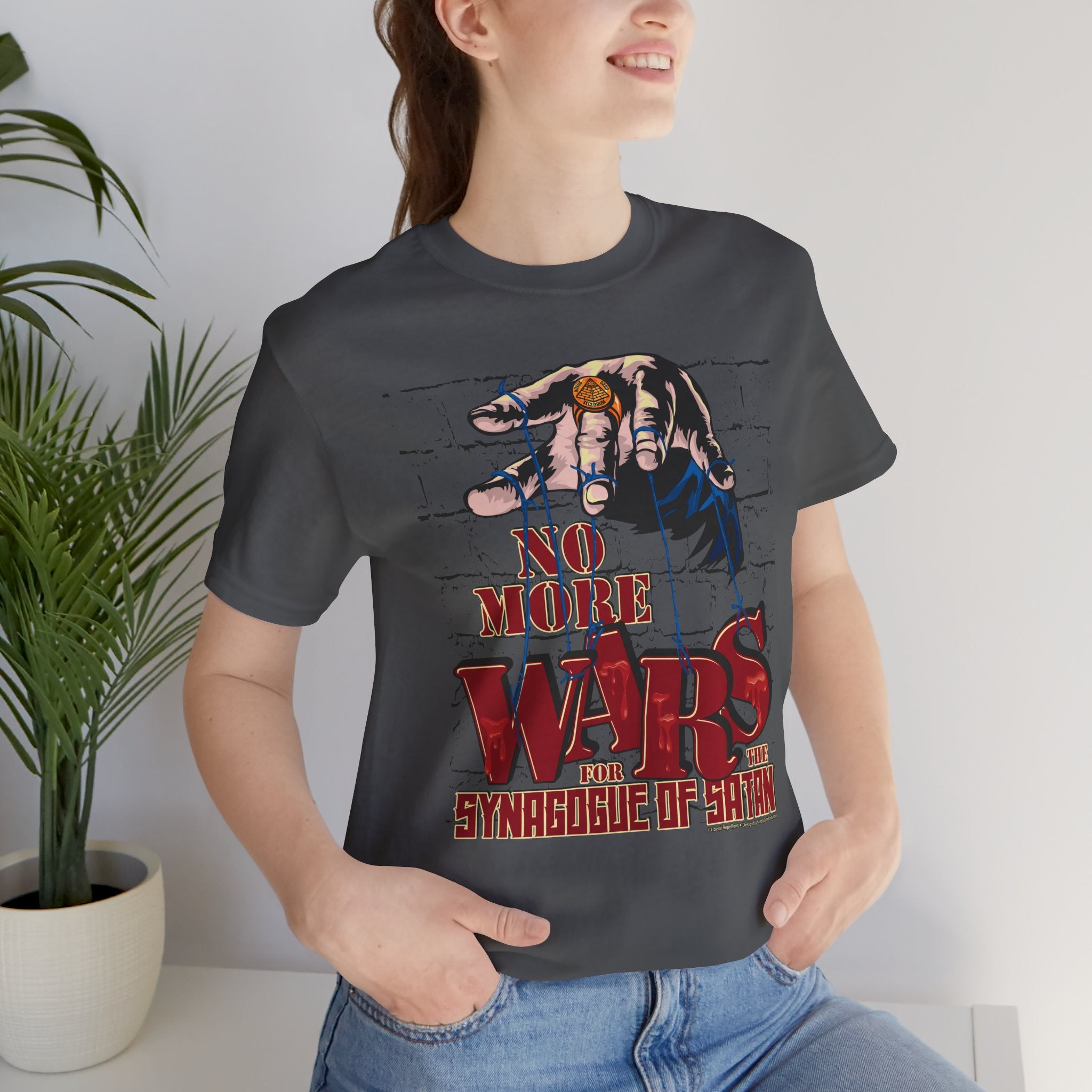 No More Wars for the Synagogue of Satan - Unisex Soft Cotton Short Sleeve T-Shirt