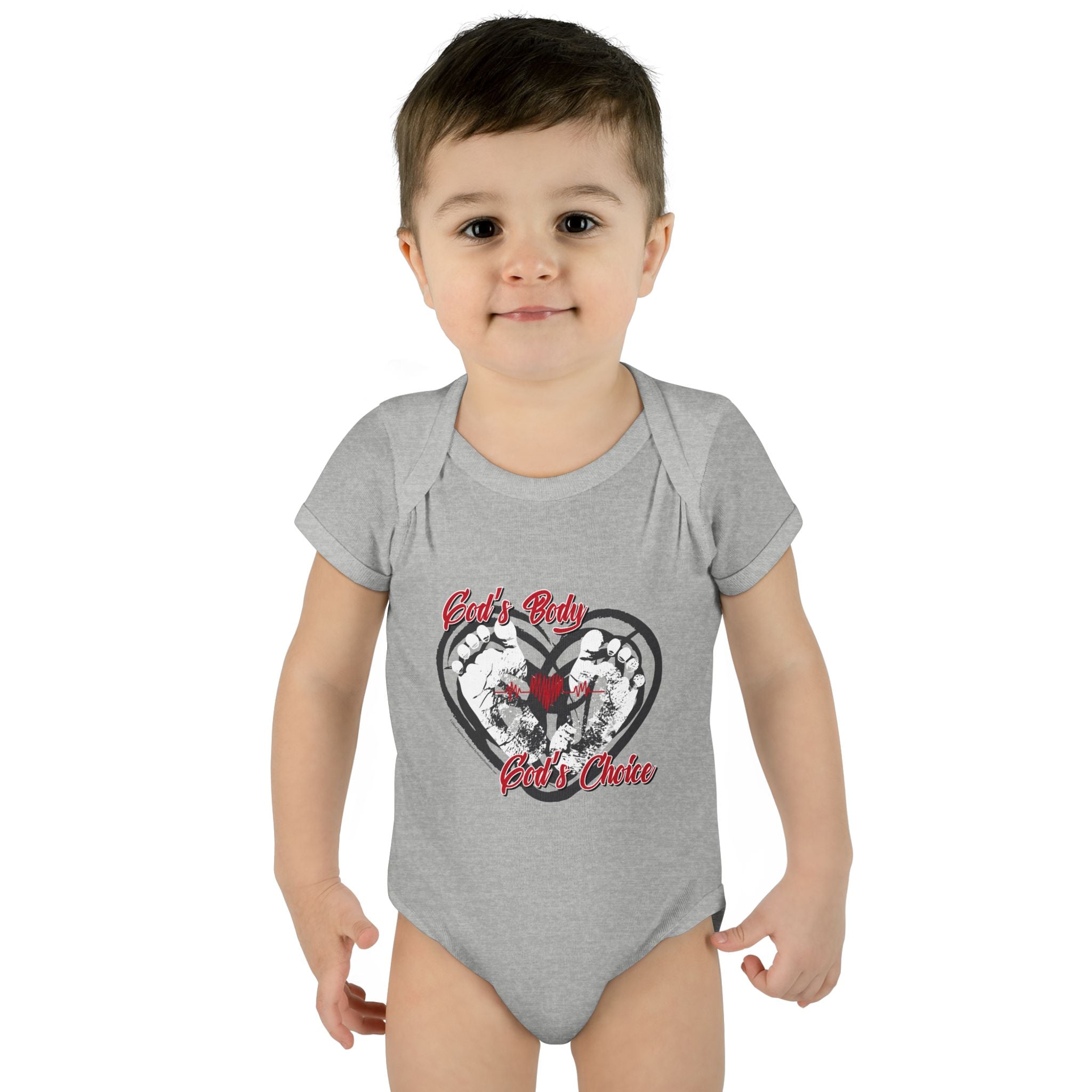 God's Body, God's Choice - Infant Soft Cotton Onsie Bodysuit