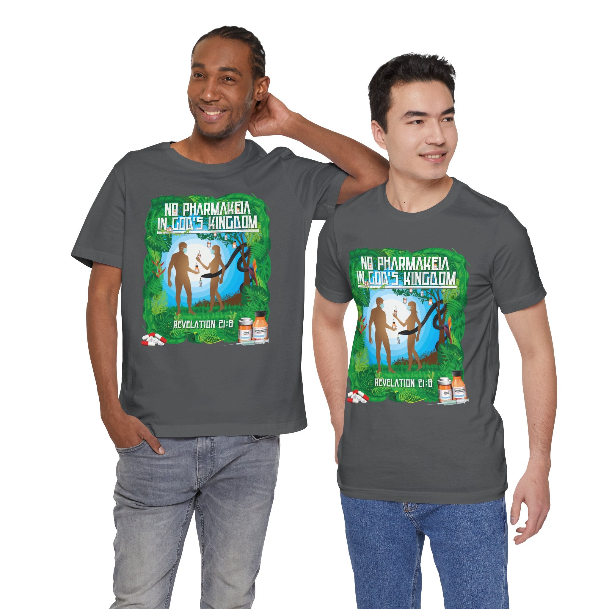 No Pharmakeia in God's Kingdom - Unisex Soft Cotton Short Sleeve T-Shirt