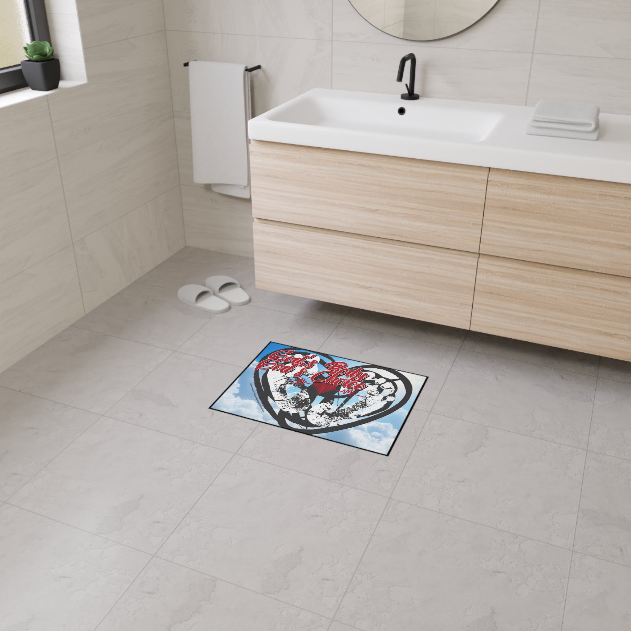God's Body, God's Choice - Heavy Duty Floor Mat