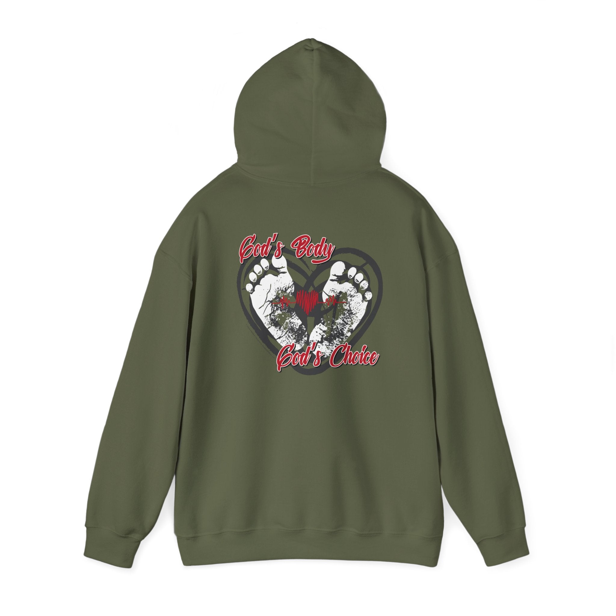 God's Body, God's Choice - Unisex Heavy Blend™ Hooded Sweatshirt