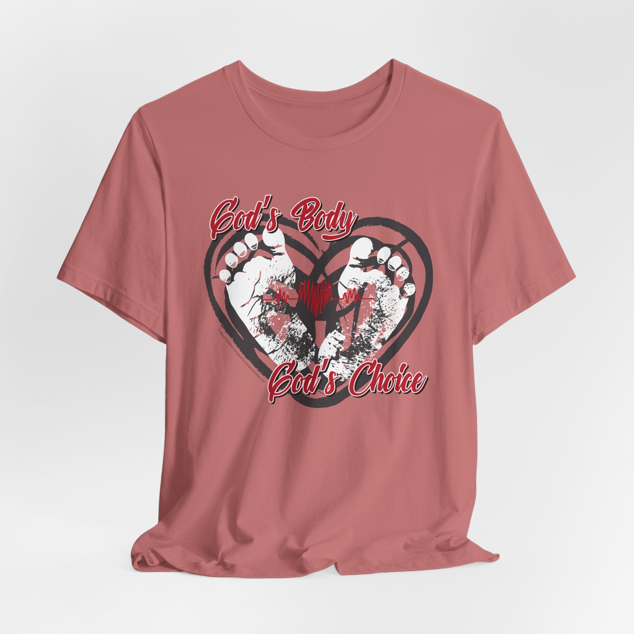 God's Body, God's Choice - Unisex Soft Cotton Short Sleeve T-Shirt