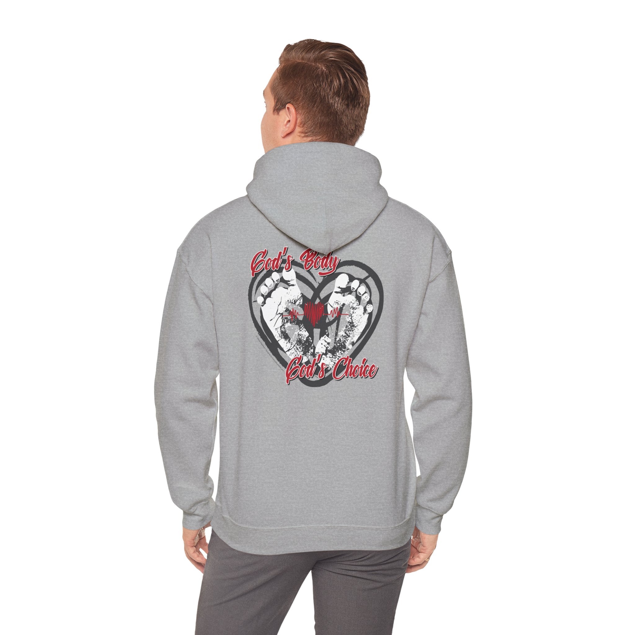 God's Body, God's Choice - Unisex Heavy Blend™ Hooded Sweatshirt