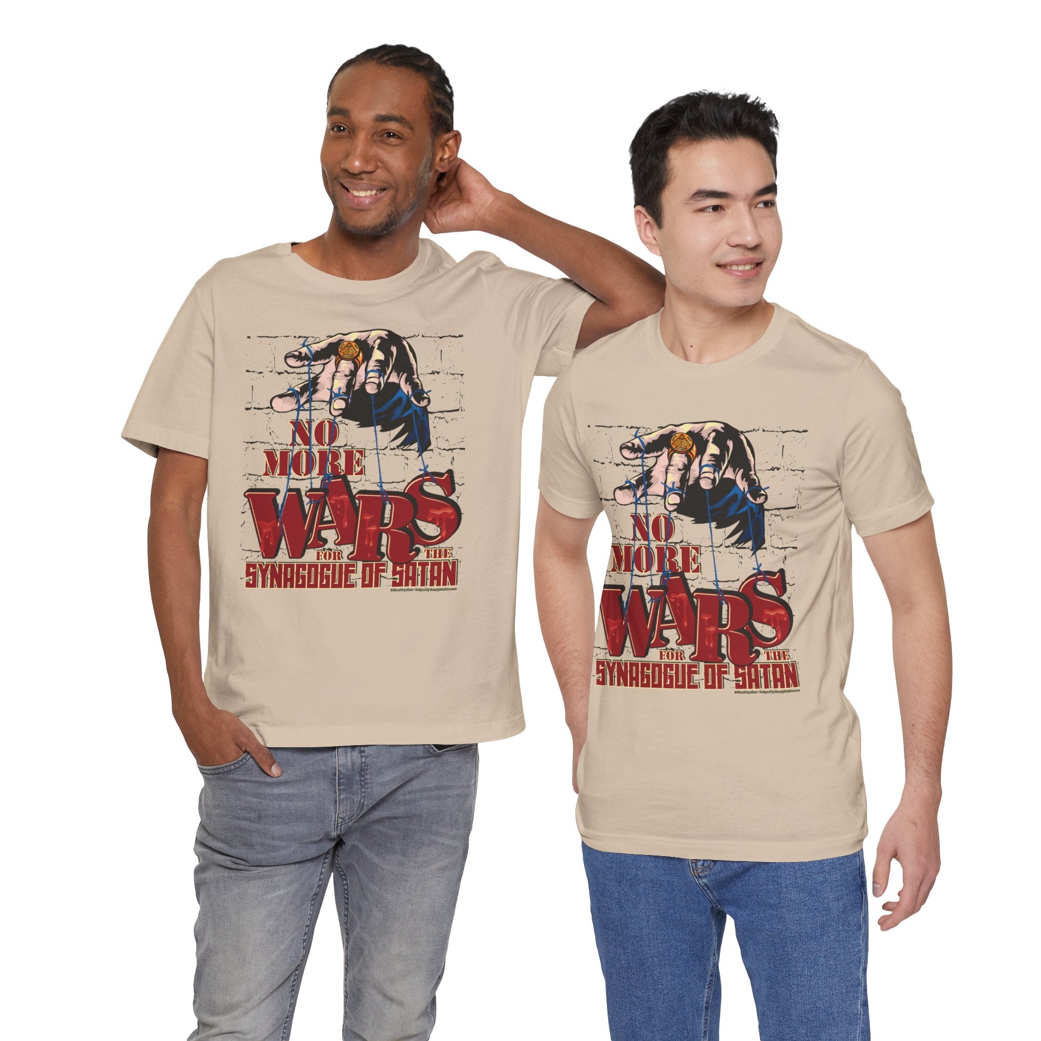 No More Wars for the Synagogue of Satan - Unisex Soft Cotton Short Sleeve T-Shirt