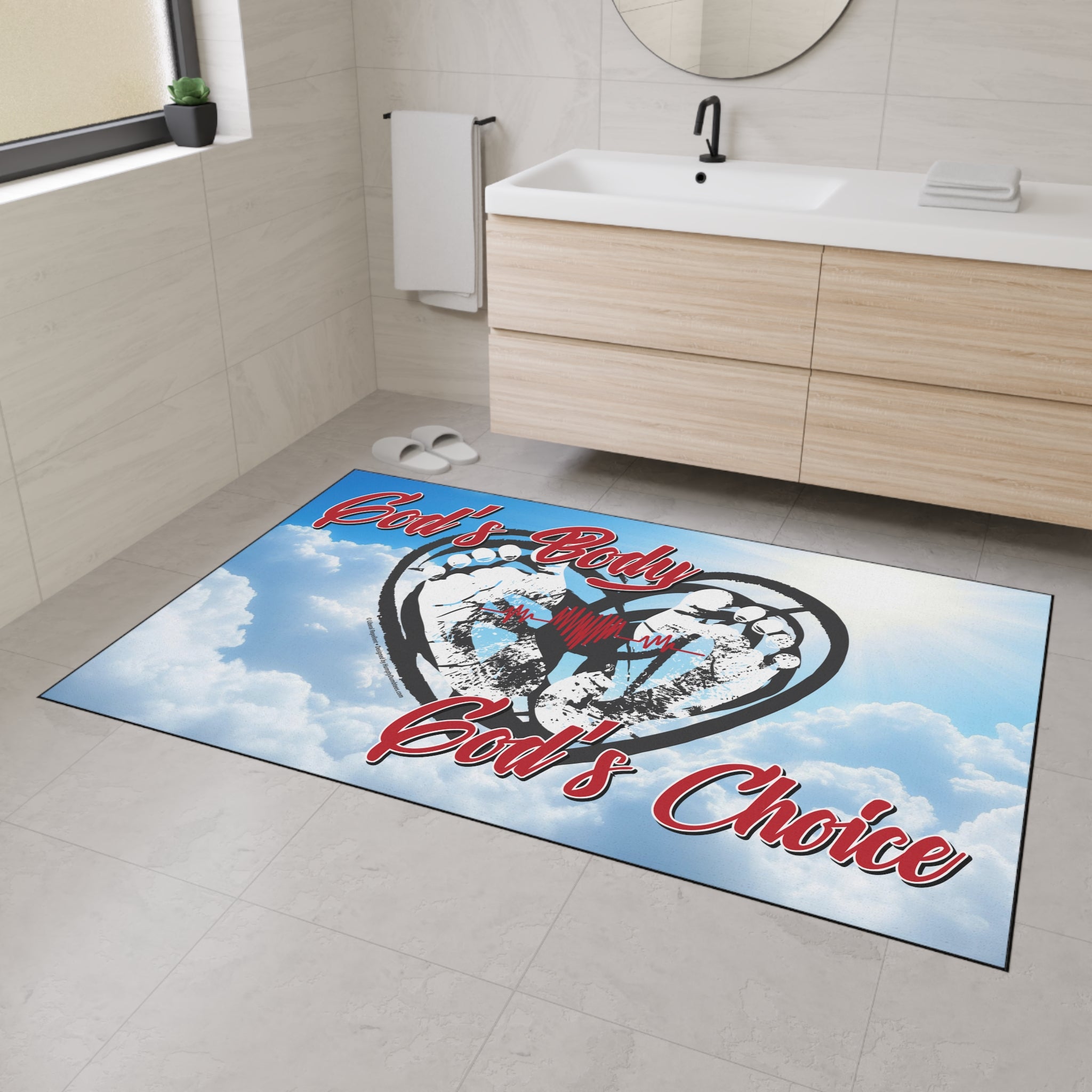 God's Body, God's Choice - Heavy Duty Floor Mat